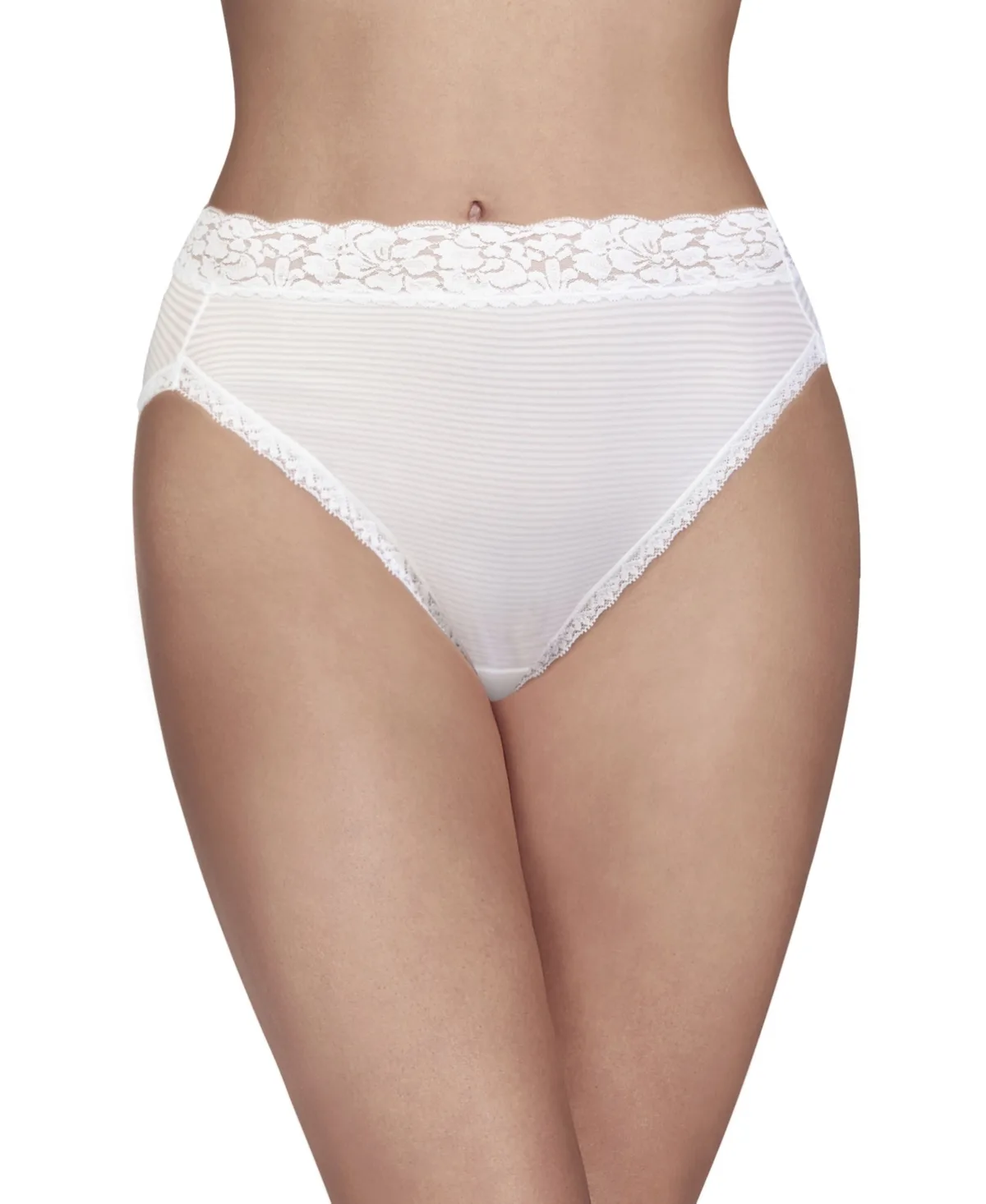 Flattering Lace Hi-Cut Panty Underwear by Vanity Fair Lingerie