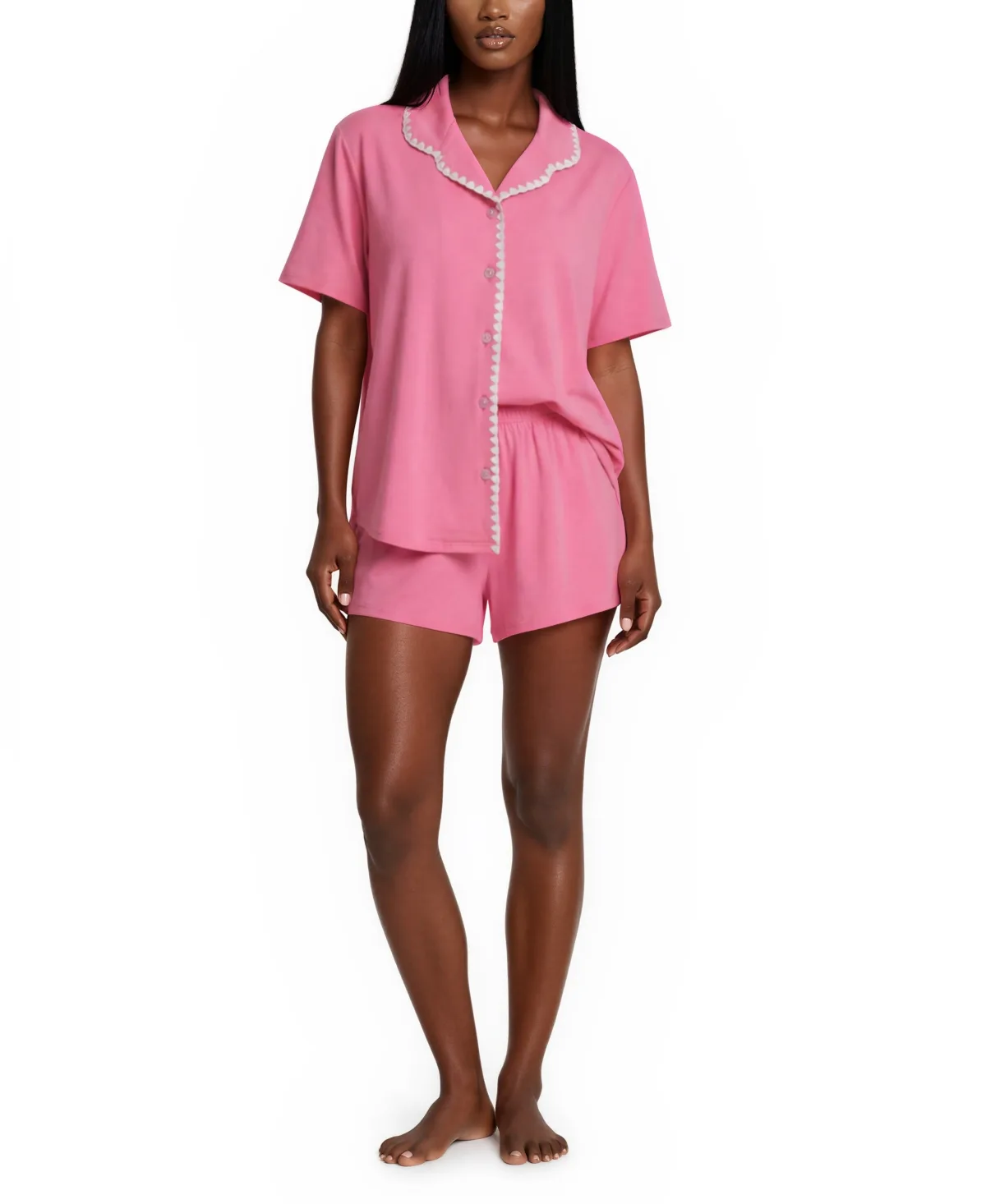 Anneliese Stitch Top and Shorts, 2-Piece Set by Flora By Flora Nikrooz