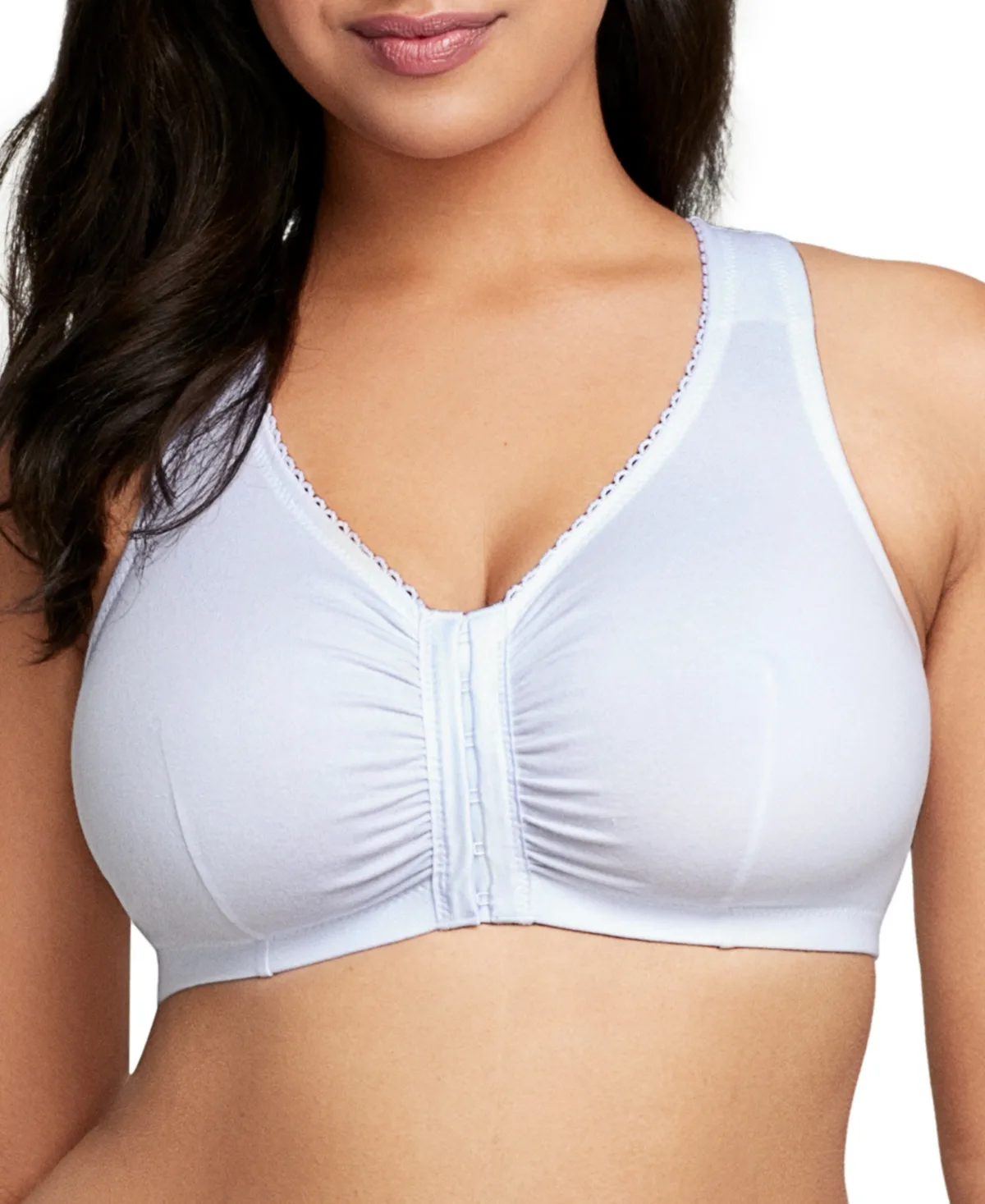 Complete Comfort Wirefree Cotton T-Back Bra by Glamorise