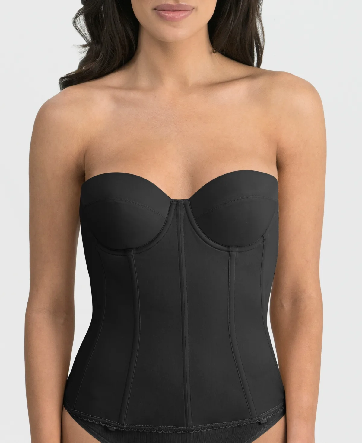 Brianna Low Back Strapless Longline Bra by Dominique