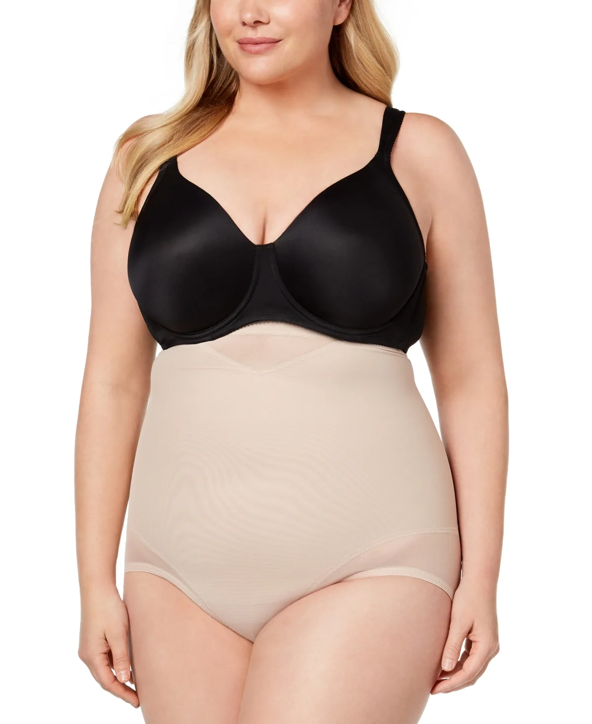Extra Firm Tummy-Control Sheer Trim High Waist Brief by Miraclesuit