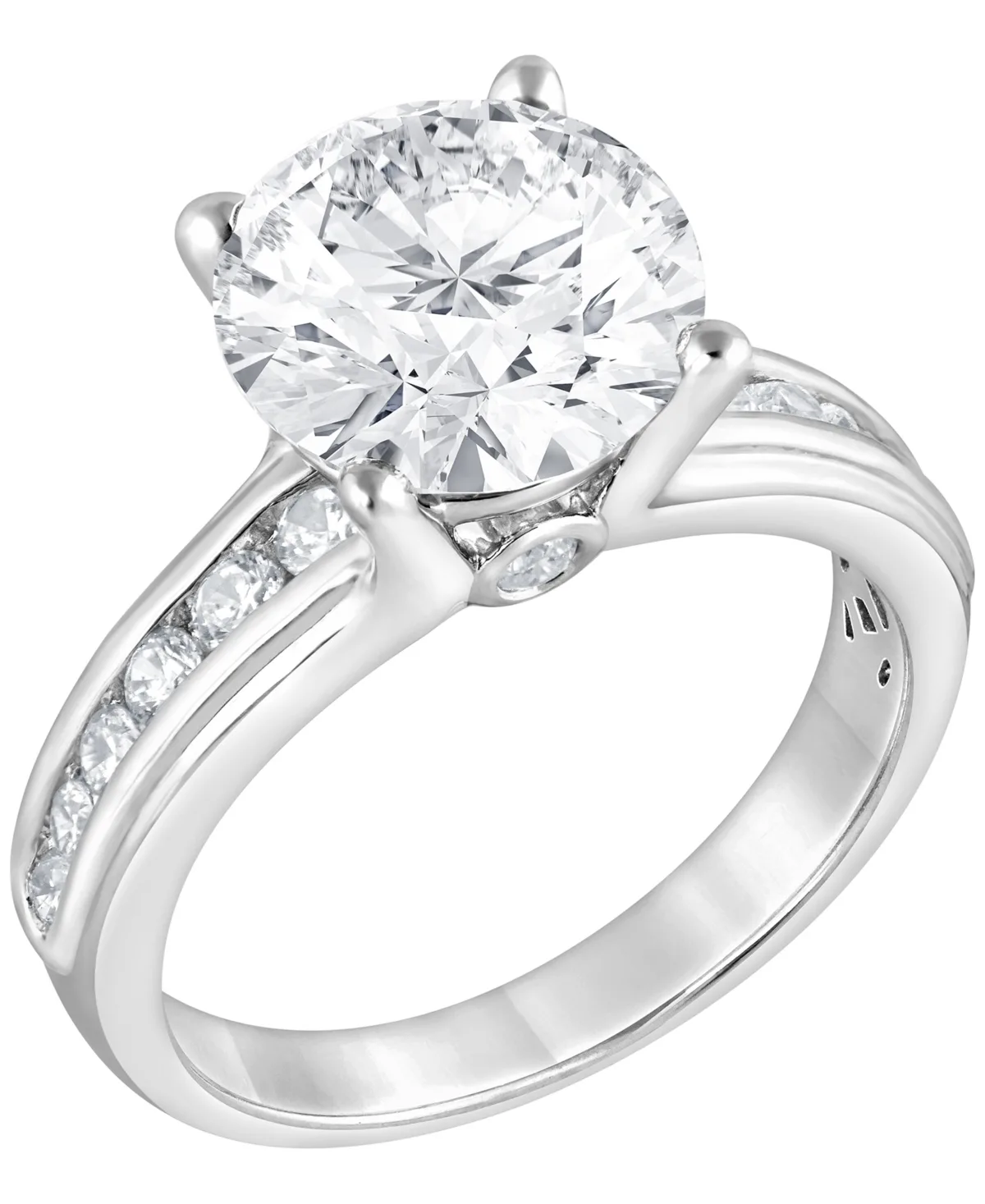 Bagley Mischka Certified Lab Grown Diamond Channel Set Engagement Ring (4 ct. t.w.) in 14k Gold by Badgley Mischka