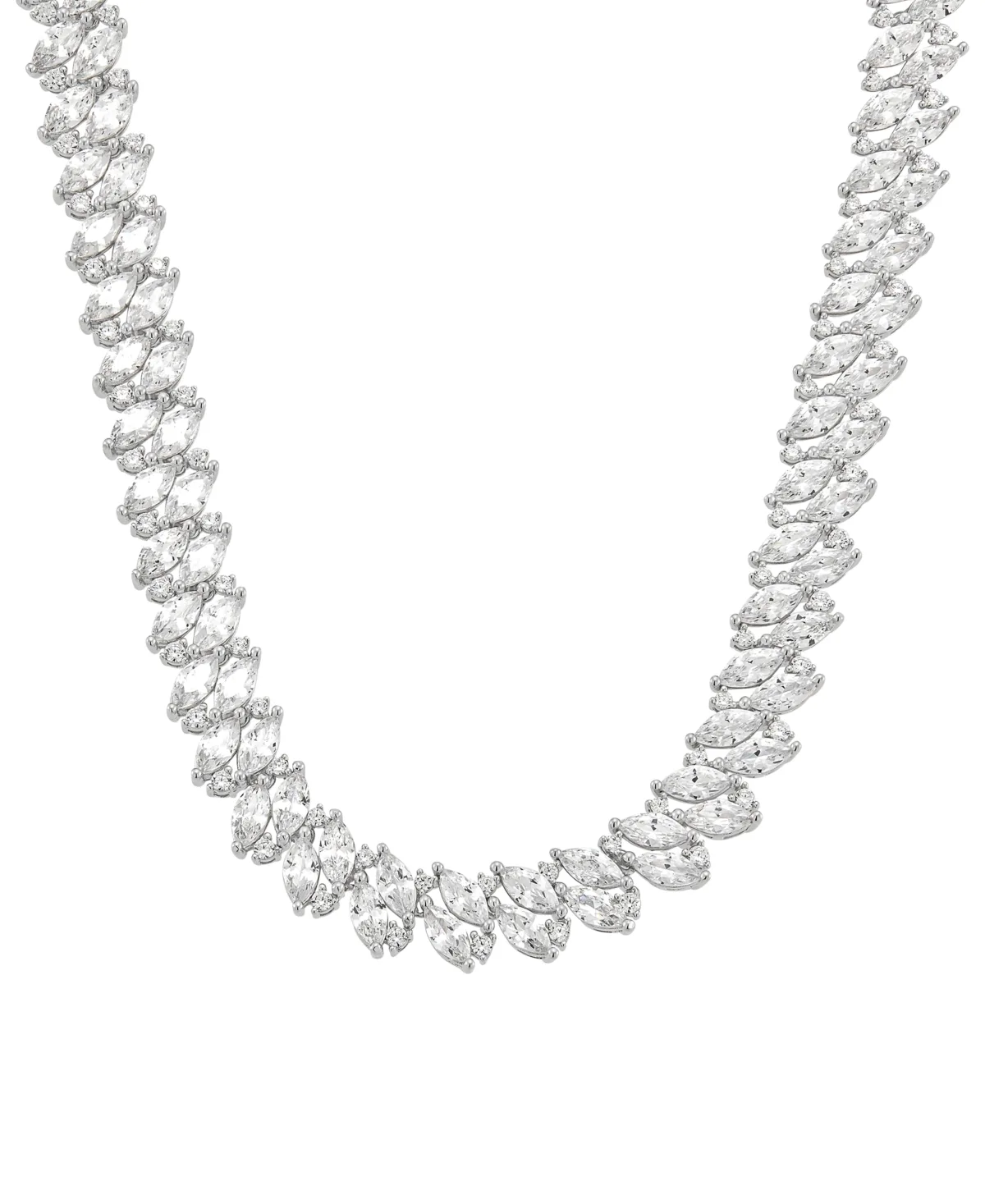 Cubic Zirconia Necklace (50-1/4 ct. t.w.) in Sterling Silver, 18" by Arabella