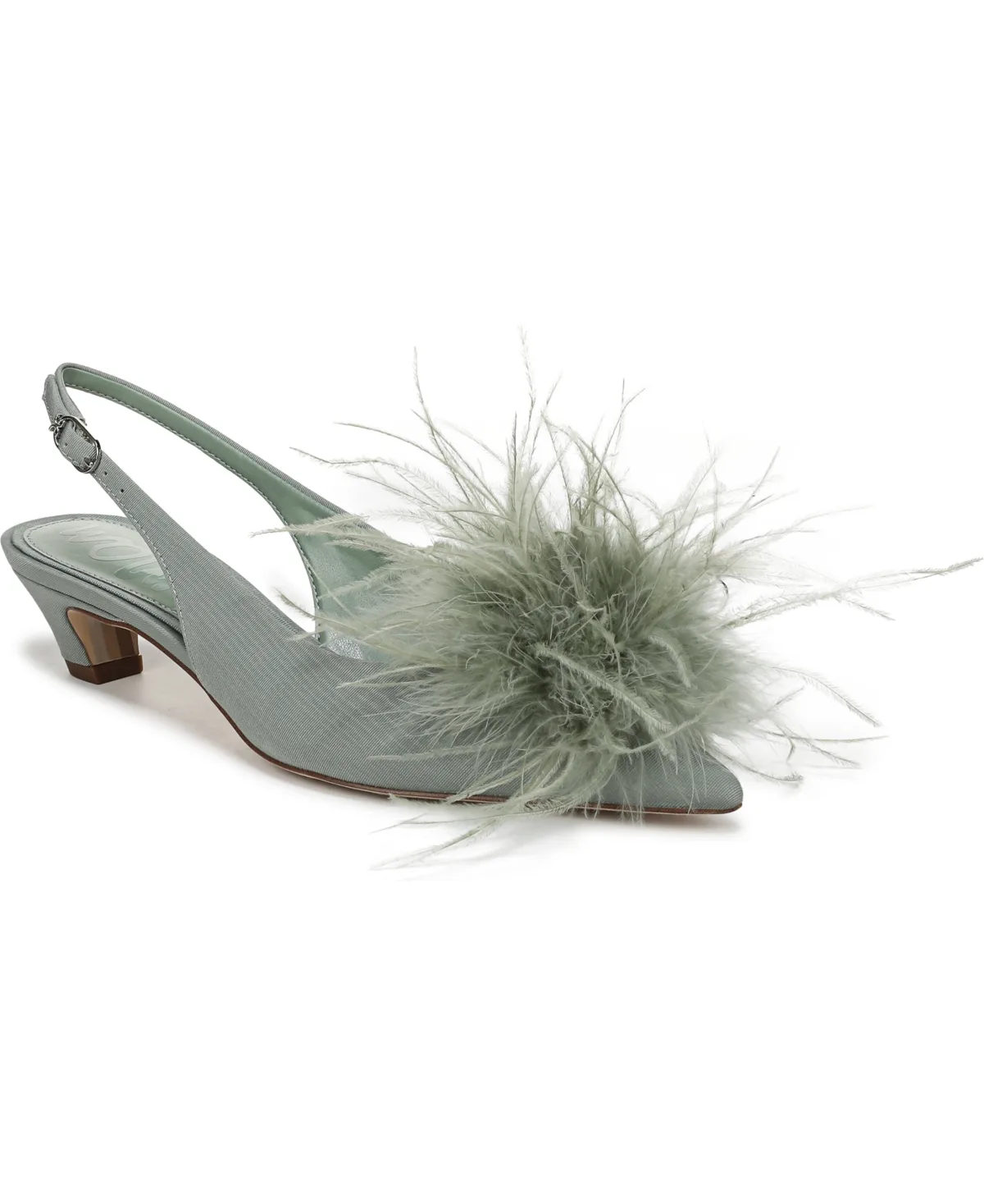 Finch Feather Slingback Pumps