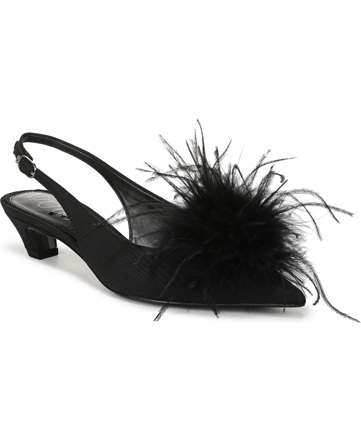 Finch Feather Slingback Pumps
