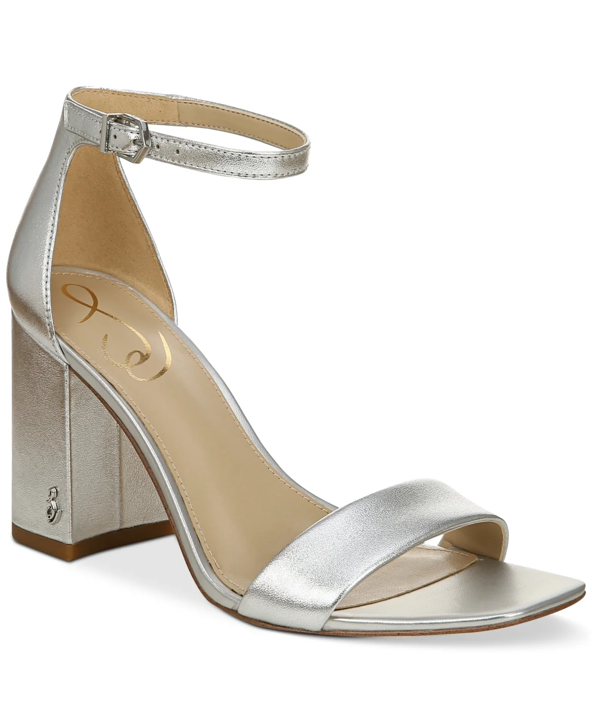 Daniella Two-Piece Block-Heel Sandals
