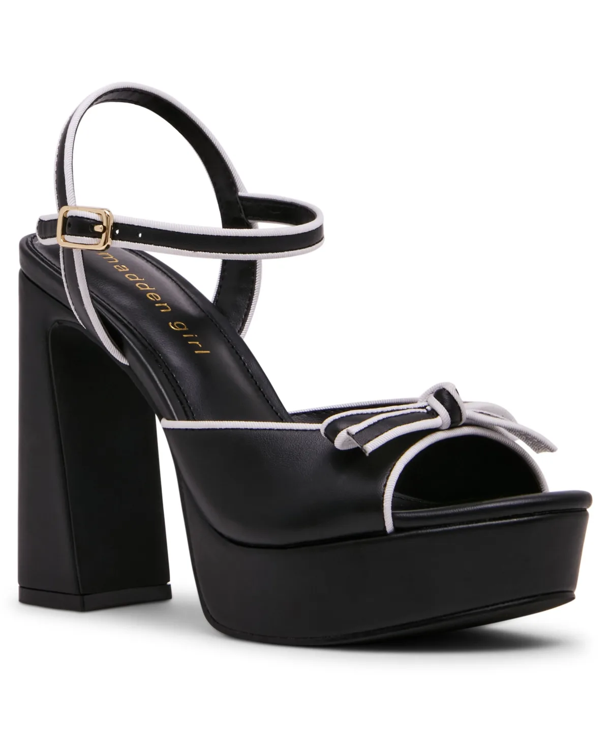 Capture Bow-Embellished Platform Dress Sandals by Madden Girl