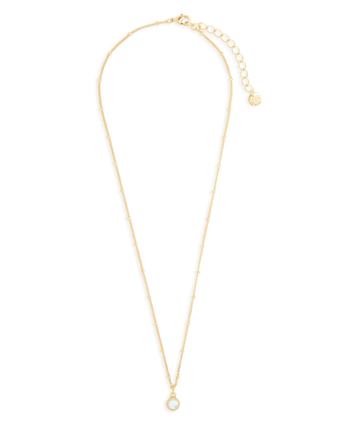 Lane 14K Gold Plated Pendant Necklace