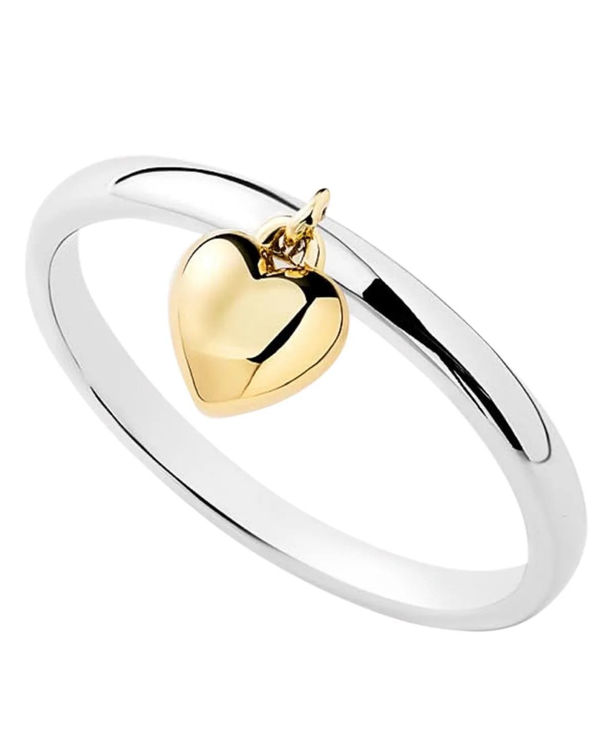 Leia Two-Tone Heart Ring by Ana Luisa