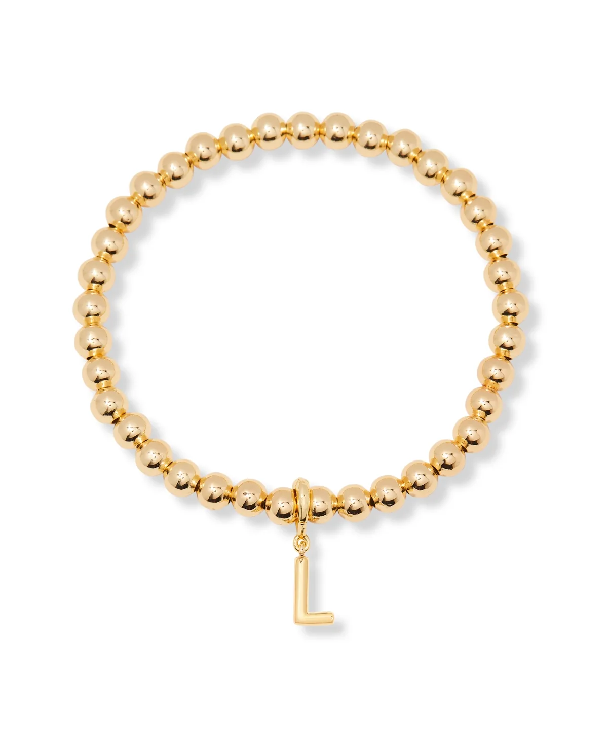 Plated Makenna Initial Bracelet