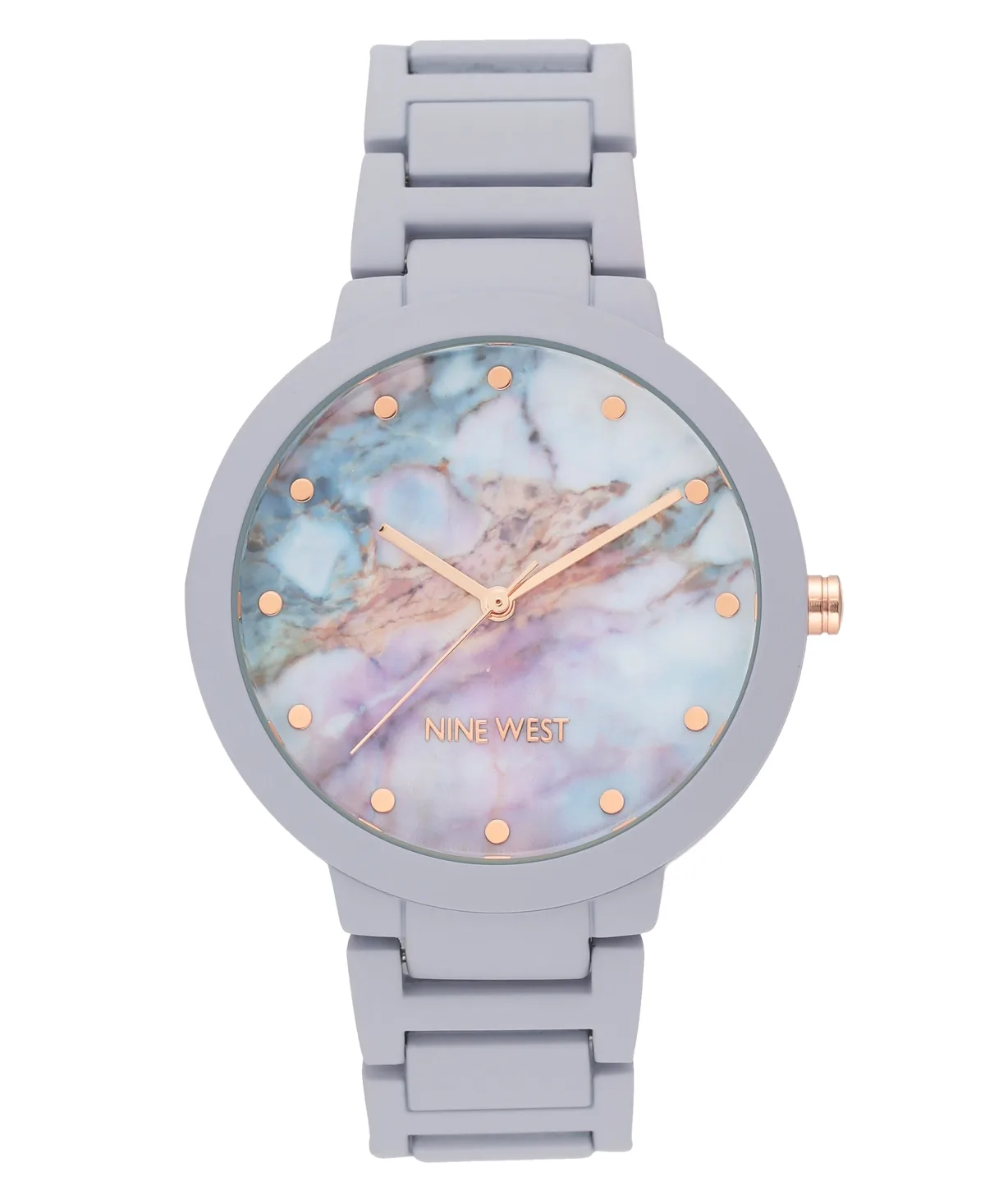 Lavender Rubberized Bracelet Watch, 40.5mm by Nine West
