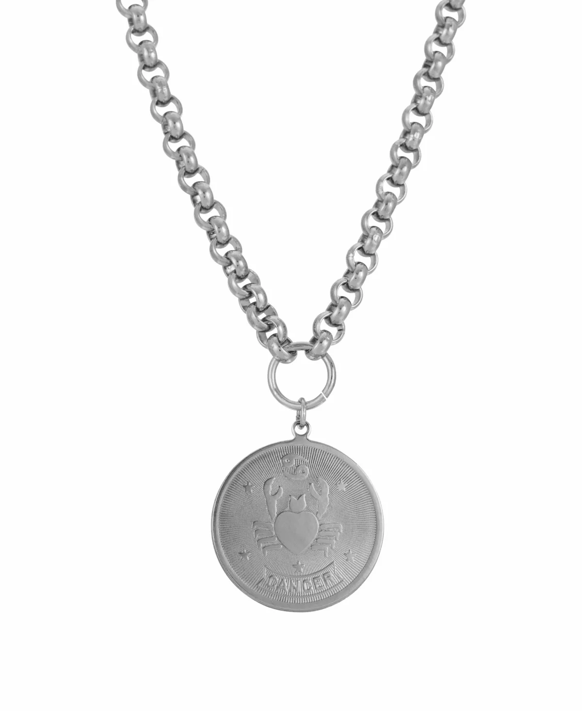 Round Cancer Pendant Necklace by 2028