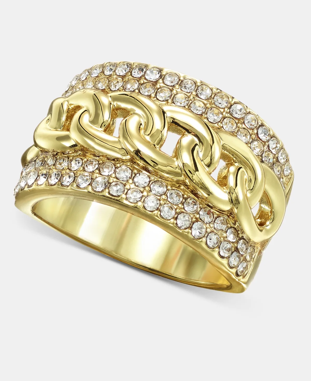 Pave & Chain Band Ring by I.n.c. International Concepts
