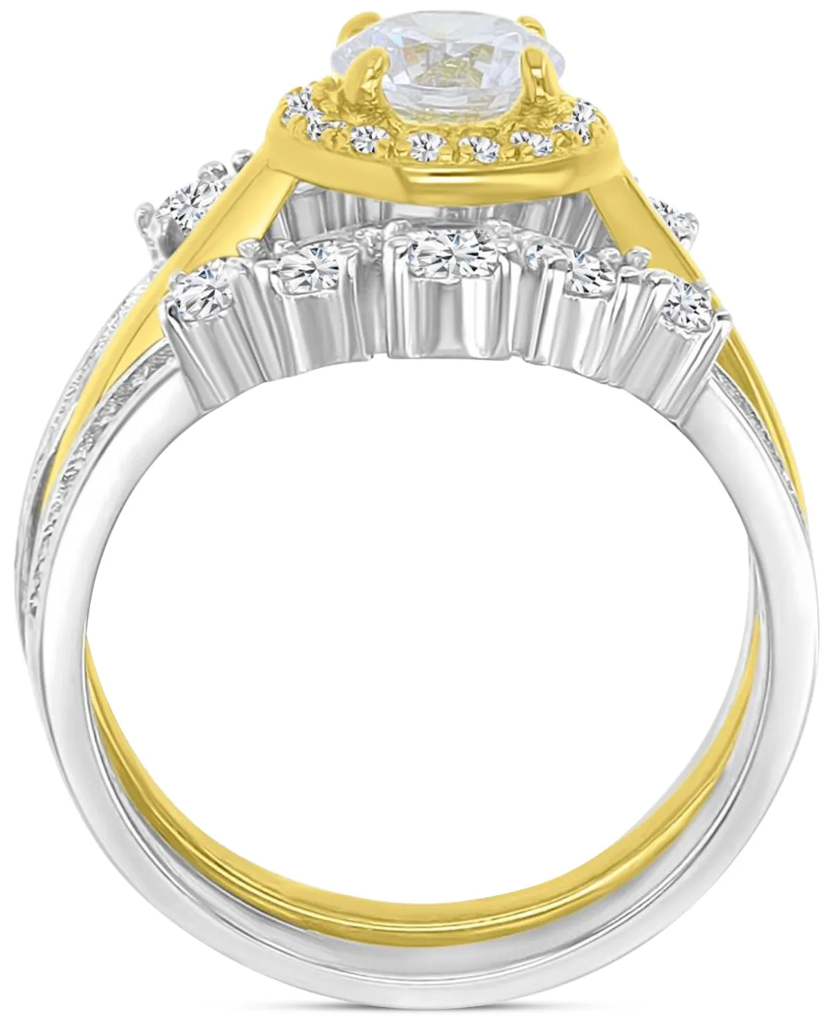 Cubic Zirconia Two-Tone Ring by Macy's