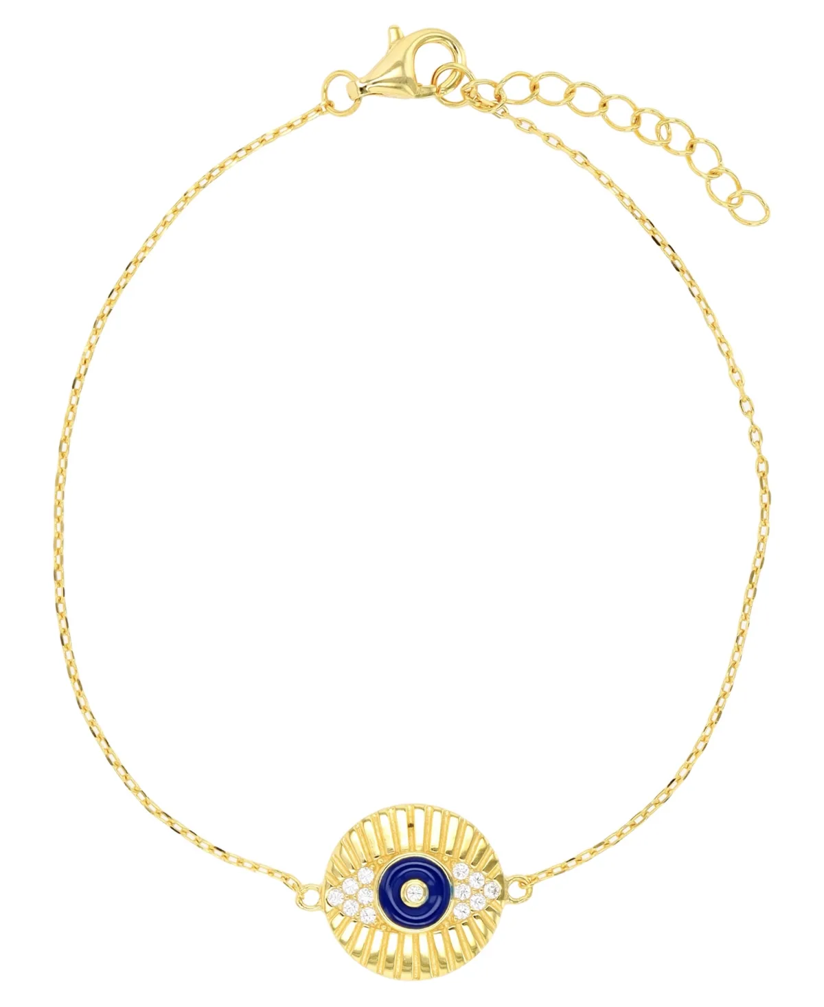 Evil Eye Anklet in 14K Gold Plated or Sterling Silver by Macy's