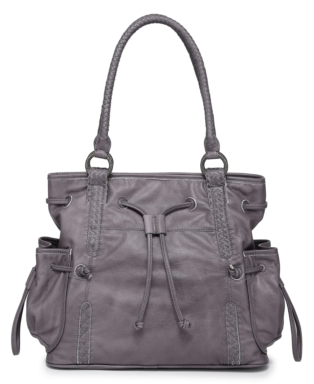 Genuine Leather Brassia Tote Bag by Old Trend