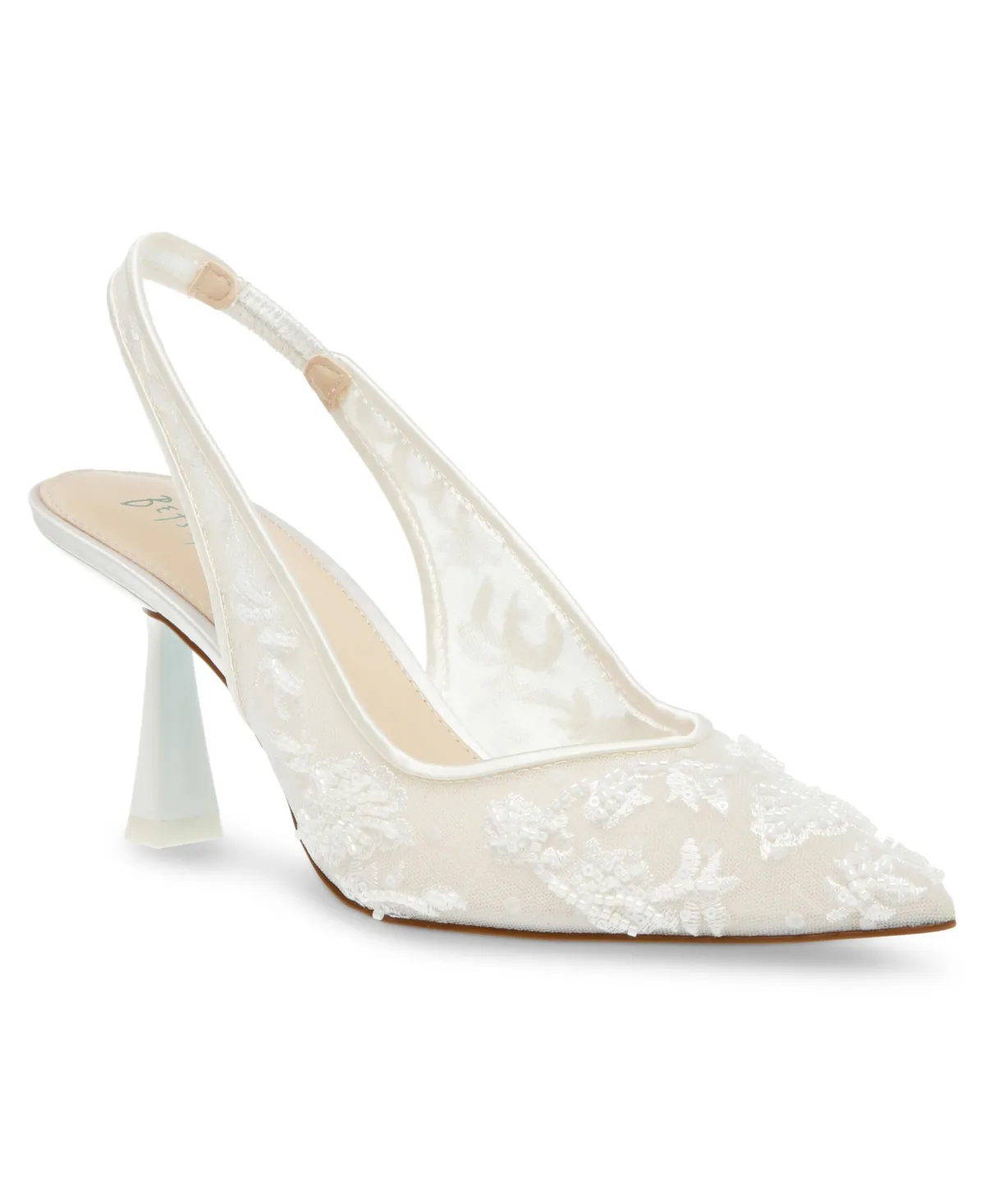 Nikki Embroidered Slingback Evening Pumps