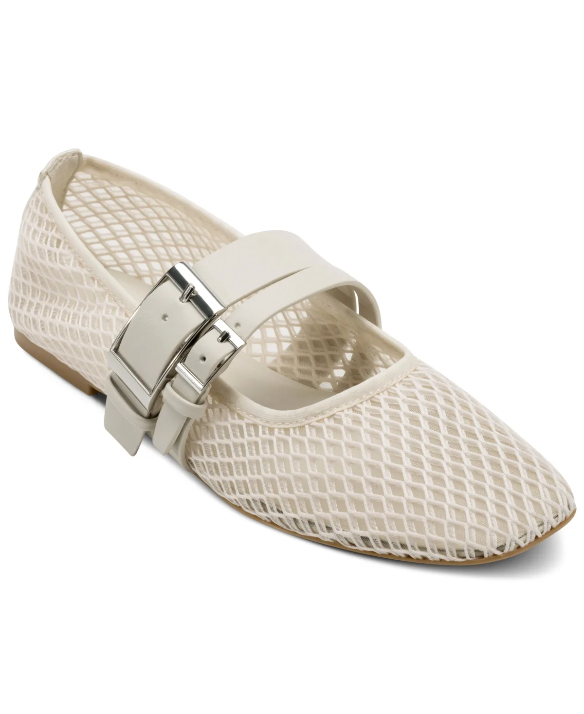 Dade Mesh Buckle Ballet Flats
