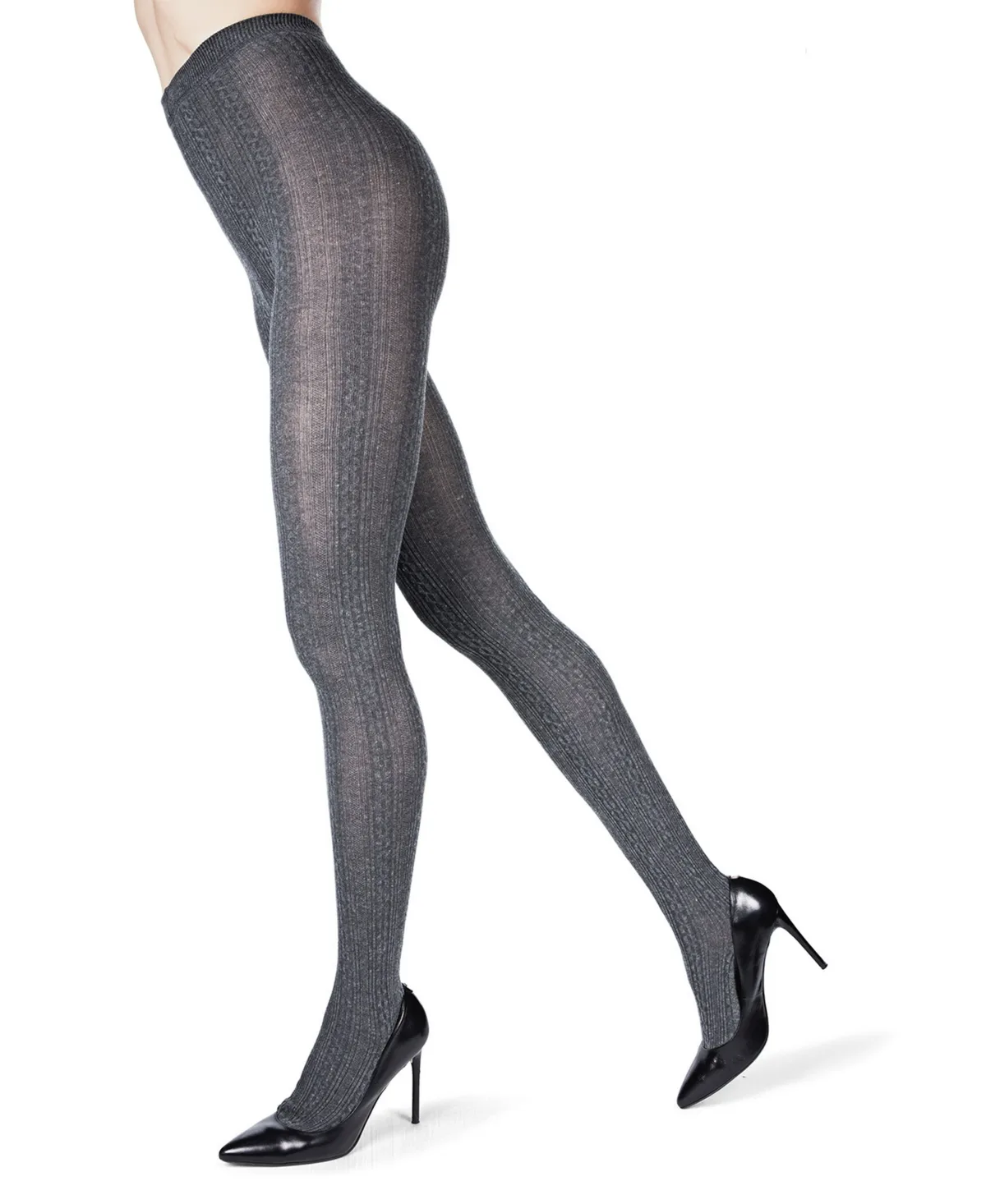 Toronto Textured Cable Sweater Tights by Memoi
