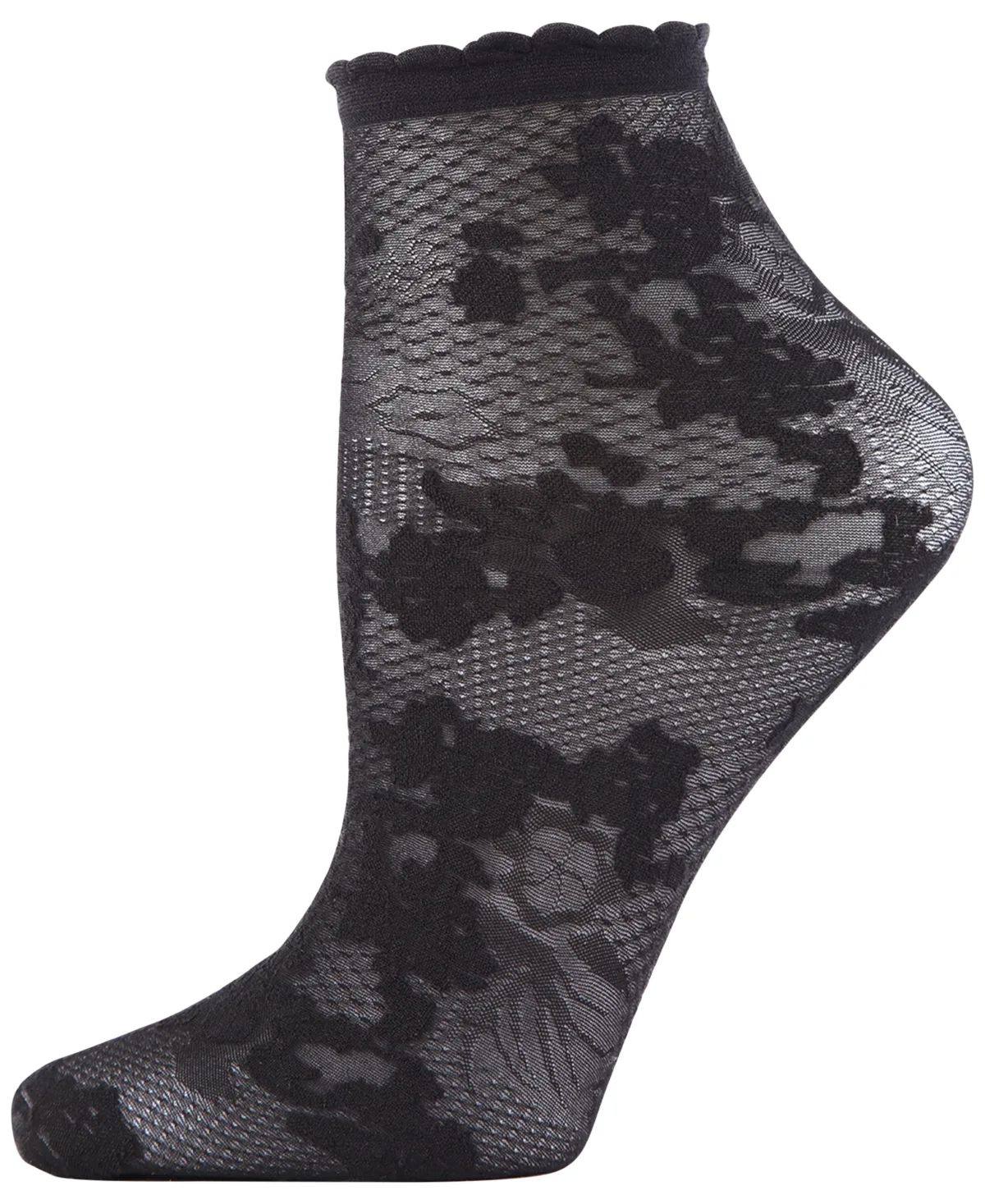 Scarlet Lace Sheer Shortie Socks by Natori