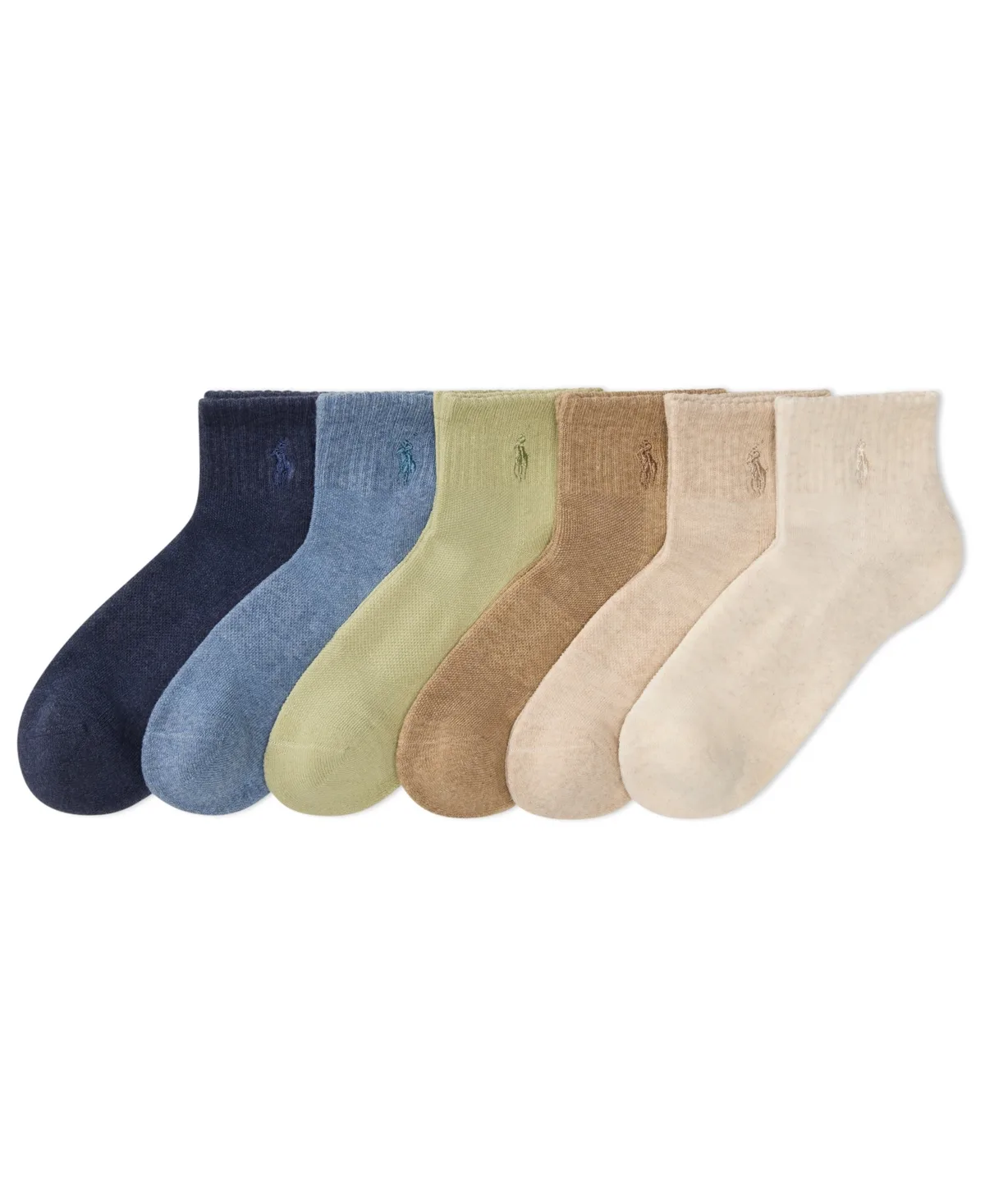 6-Pk. Cushion Quarter Socks by Polo Ralph Lauren
