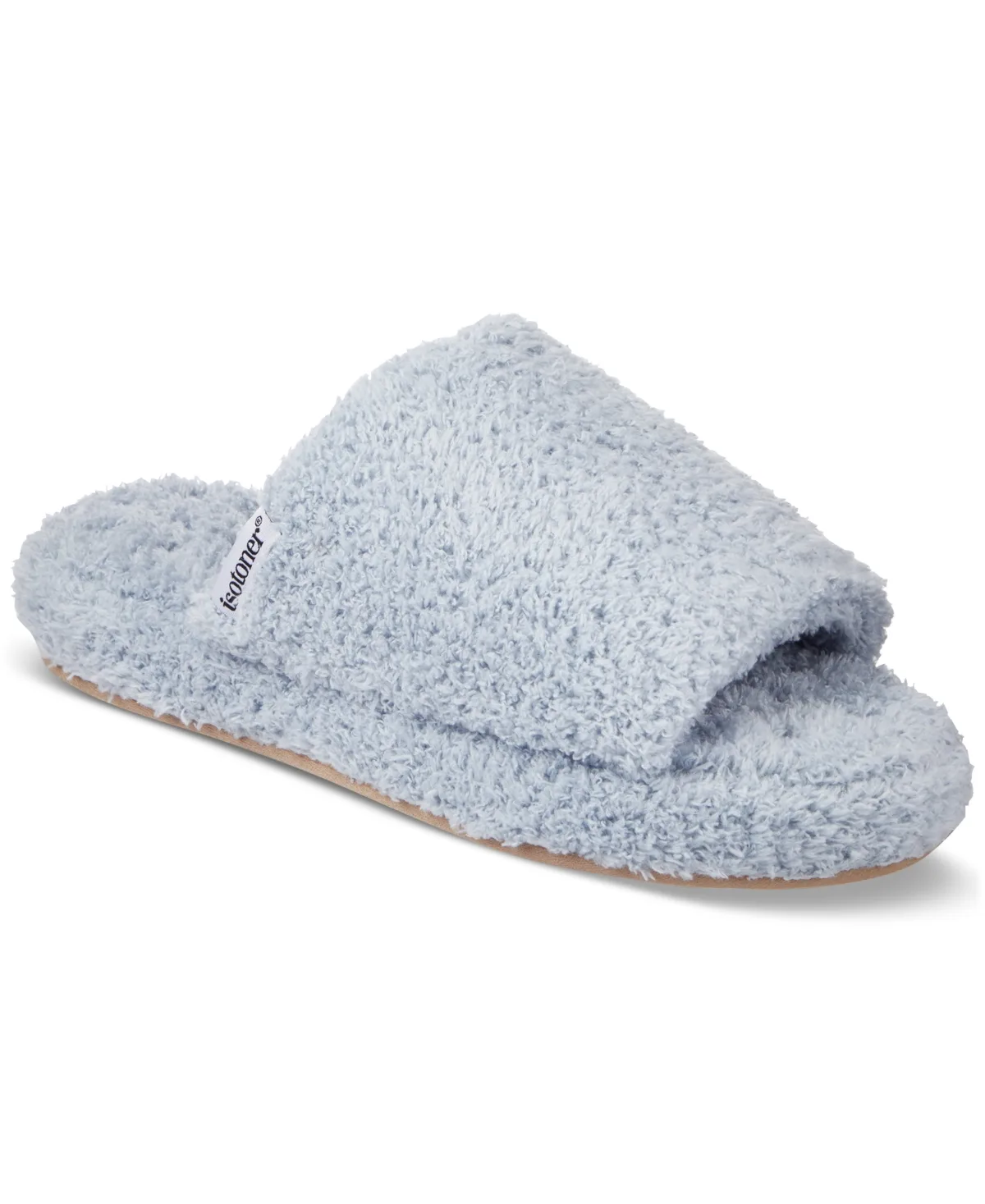 Joey Cozy Plush Slide Slippers by Isotoner Signature