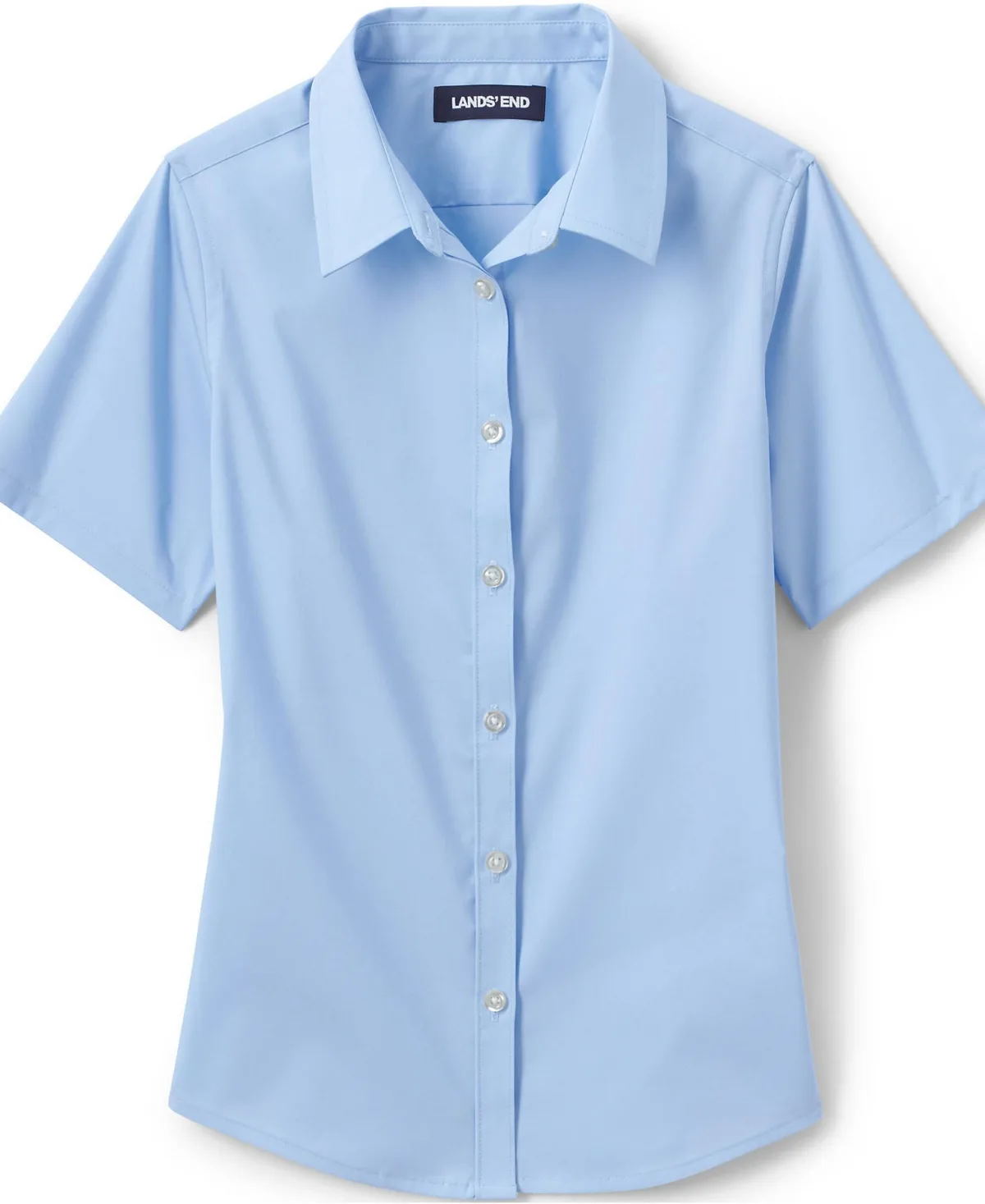 No Gape Short Sleeve Stretch Shirt by Lands' End