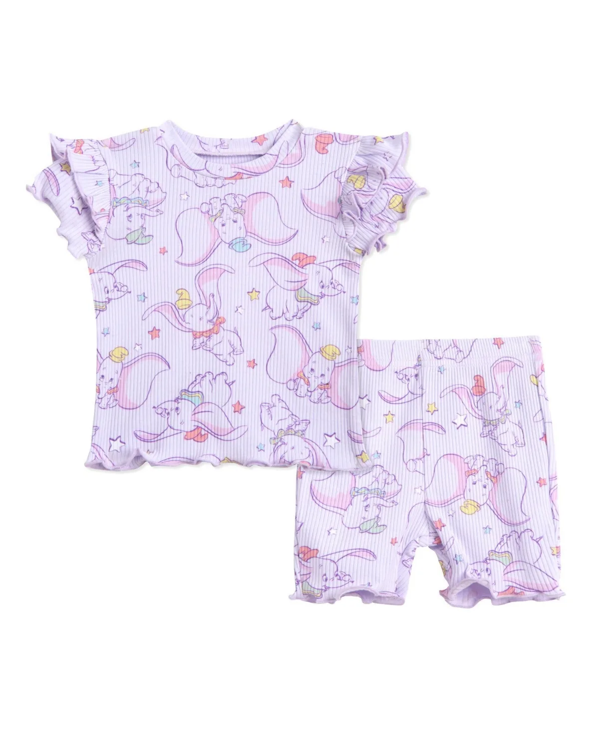 Disney Winnie the Pooh Minnie Mouse Lilo & Stitch Peplum T-Shirt and Bike Shorts Outfit Set by Bambi
