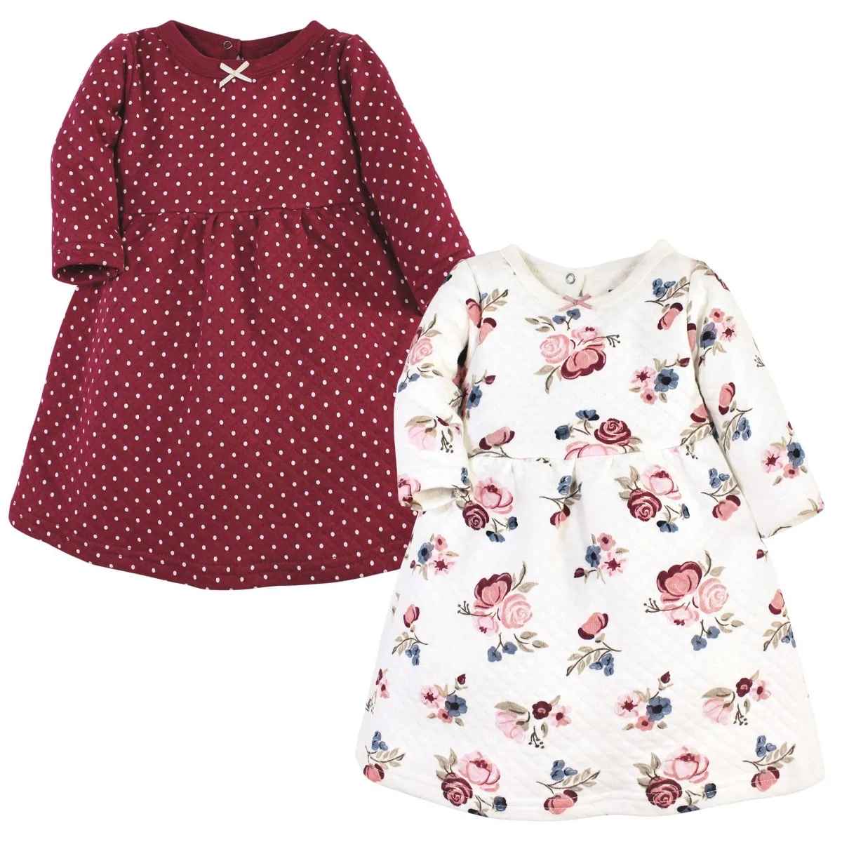 Two-Piece Set of Long-Sleeve Dresses by Hudson Baby