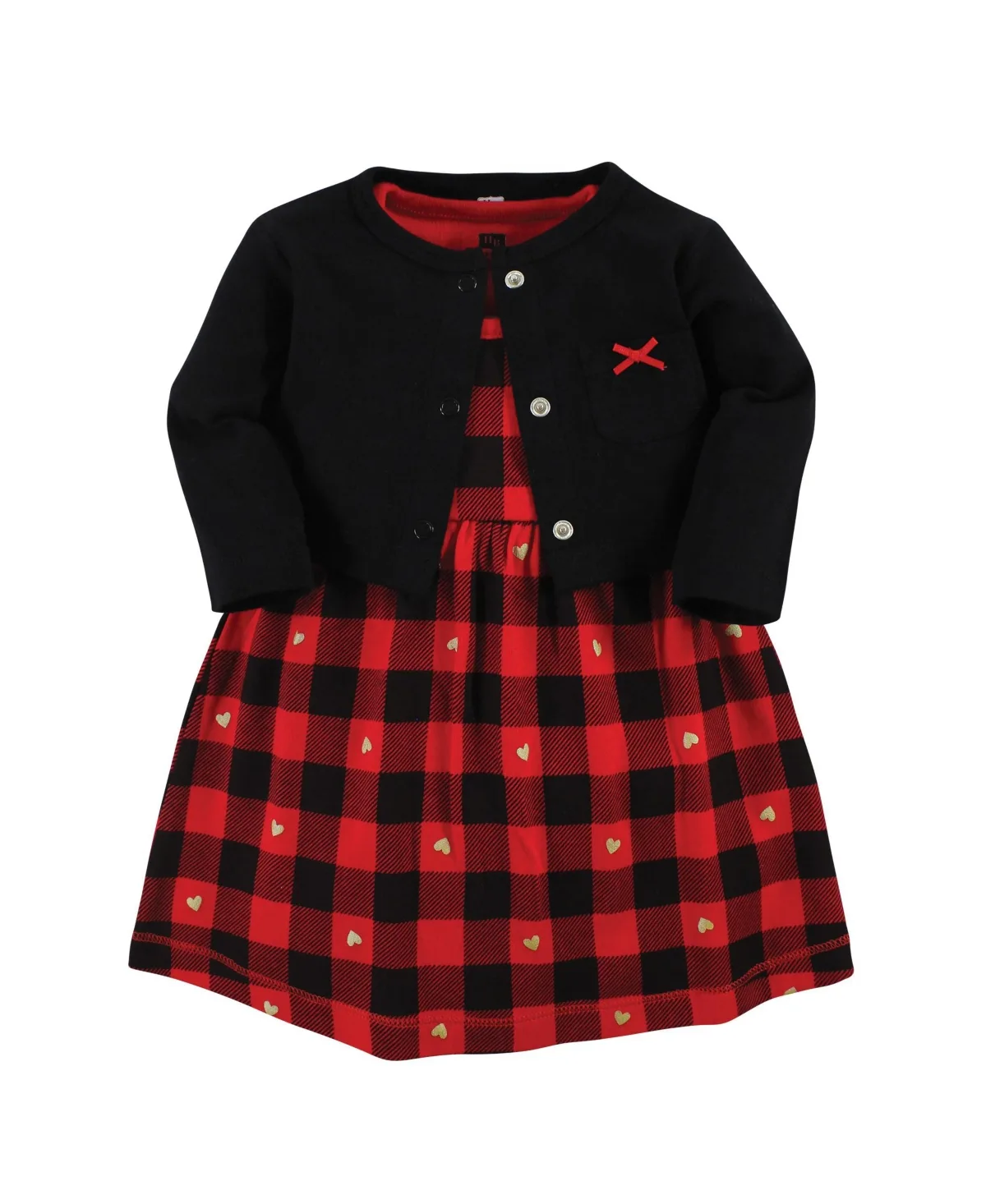 Lightweight Cotton Dress and Cardigan Set by Hudson Baby