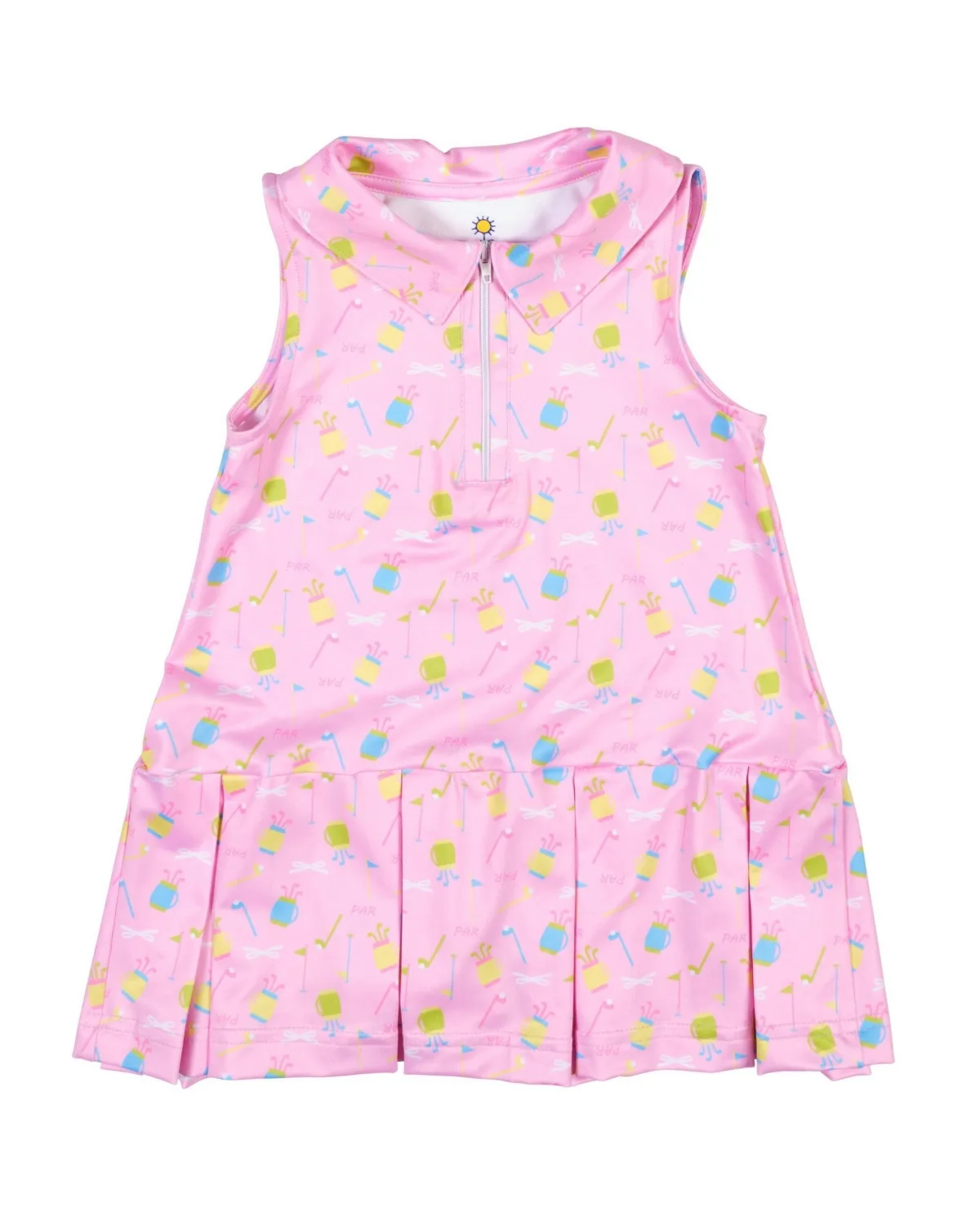 Golf Print Performance Knit Dress by Florence Eiseman