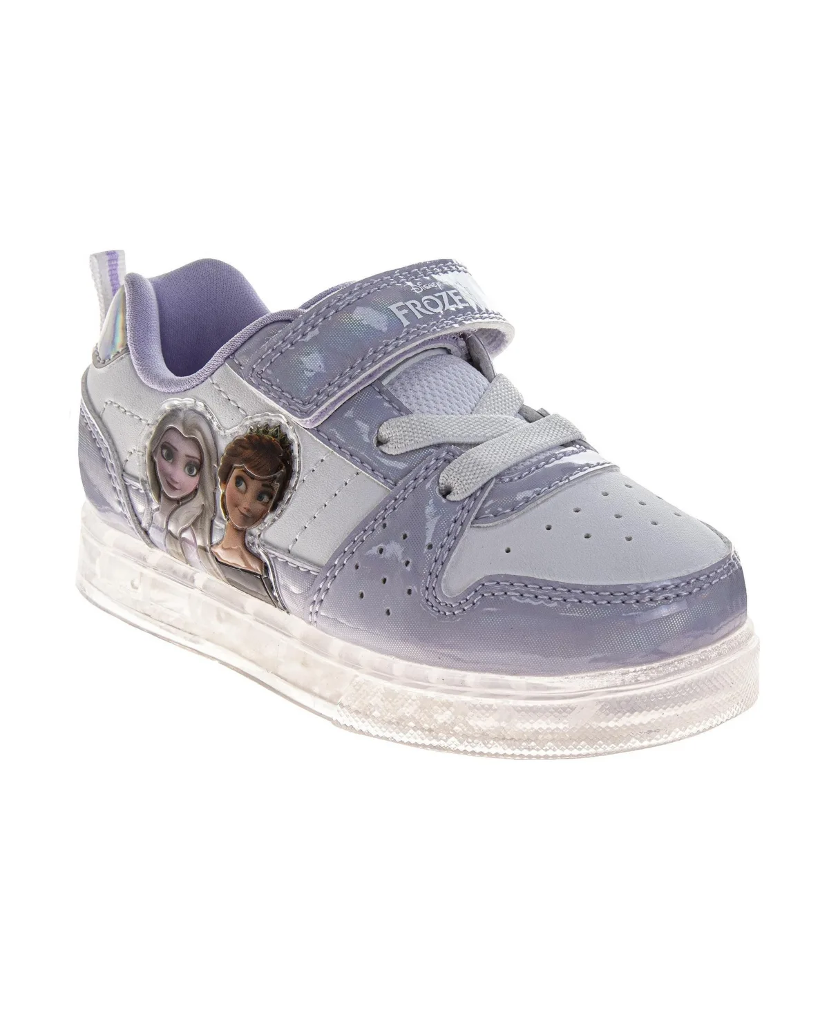 Frozen Sneakers Elsa and Anna Sparkle Detail Lightweight Running Adjustable Closure by Disney