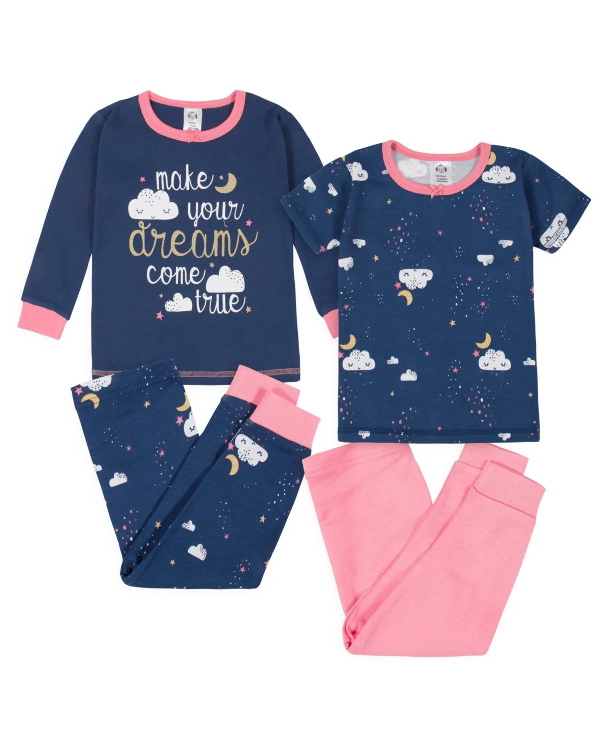 4-Piece Snug Fit Cotton Pajamas by Gerber