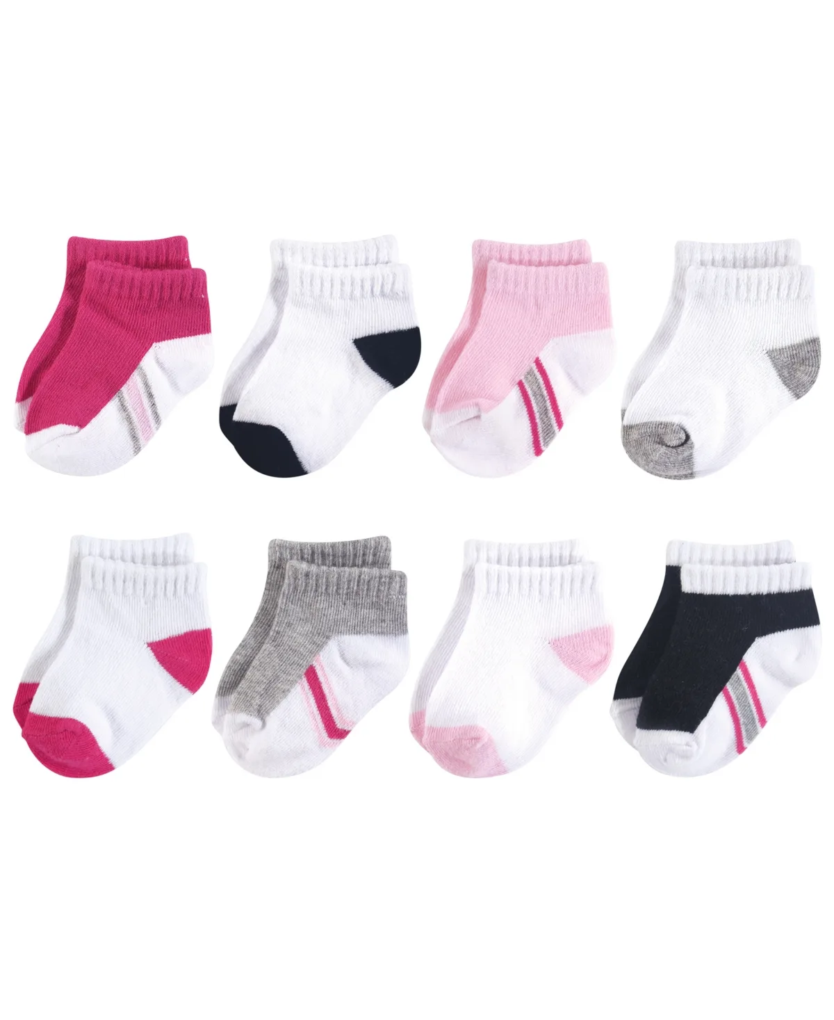 8-Pack No Show Socks by Hudson Baby