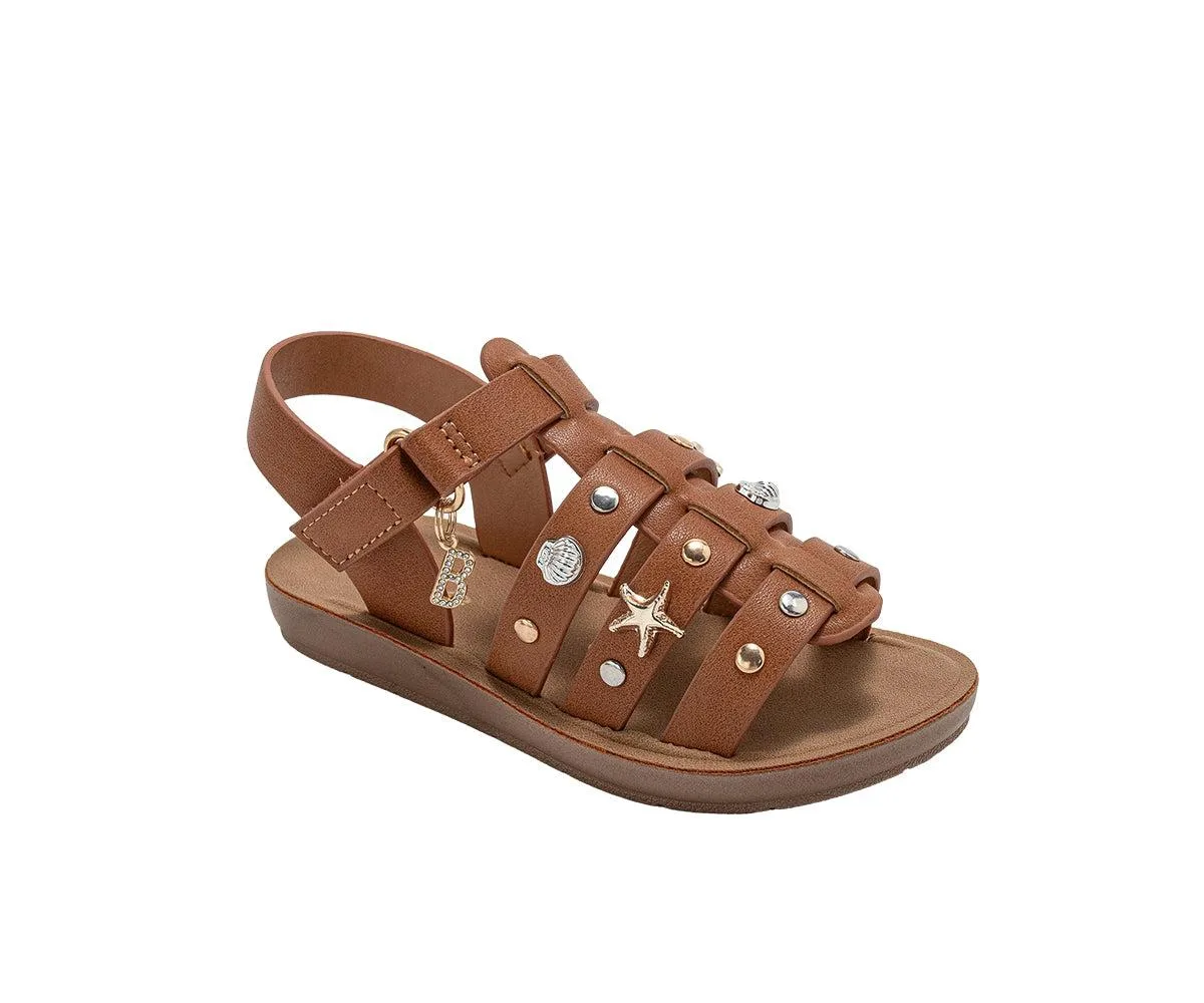 Fashion Sandals - Dressy Shoes with Decorative Metal Charms by Bebe