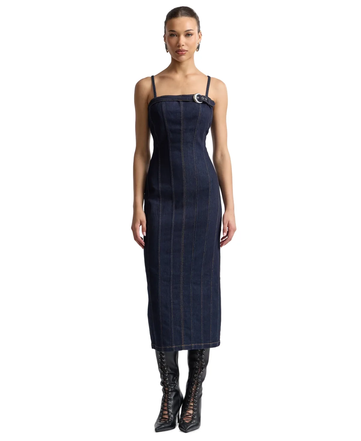 Seamed Midi Dress by Avec Les Filles