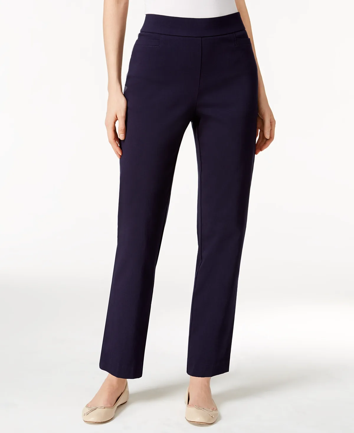 Classics Allure Pull-On Slim-Leg Pants