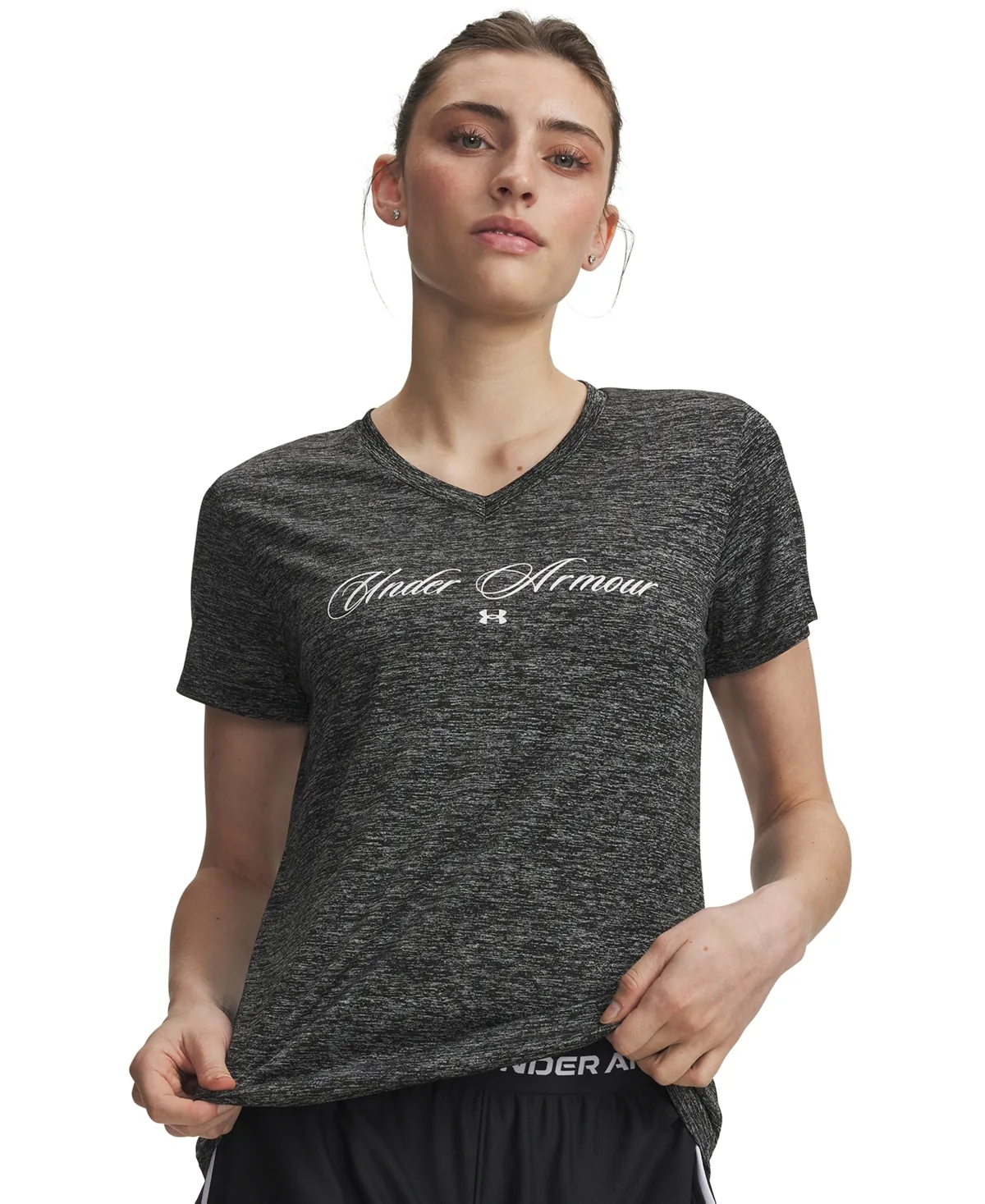 Tech Twist Script Short-Sleeve Top by Under Armour