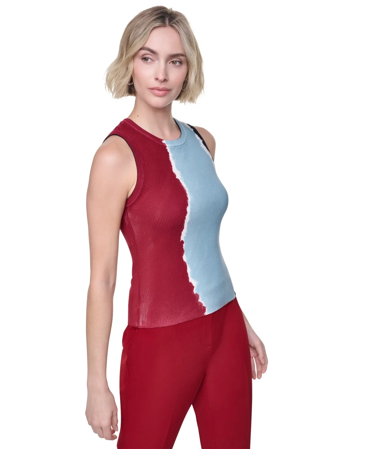 Printed Sleeveless Top by Dkny
