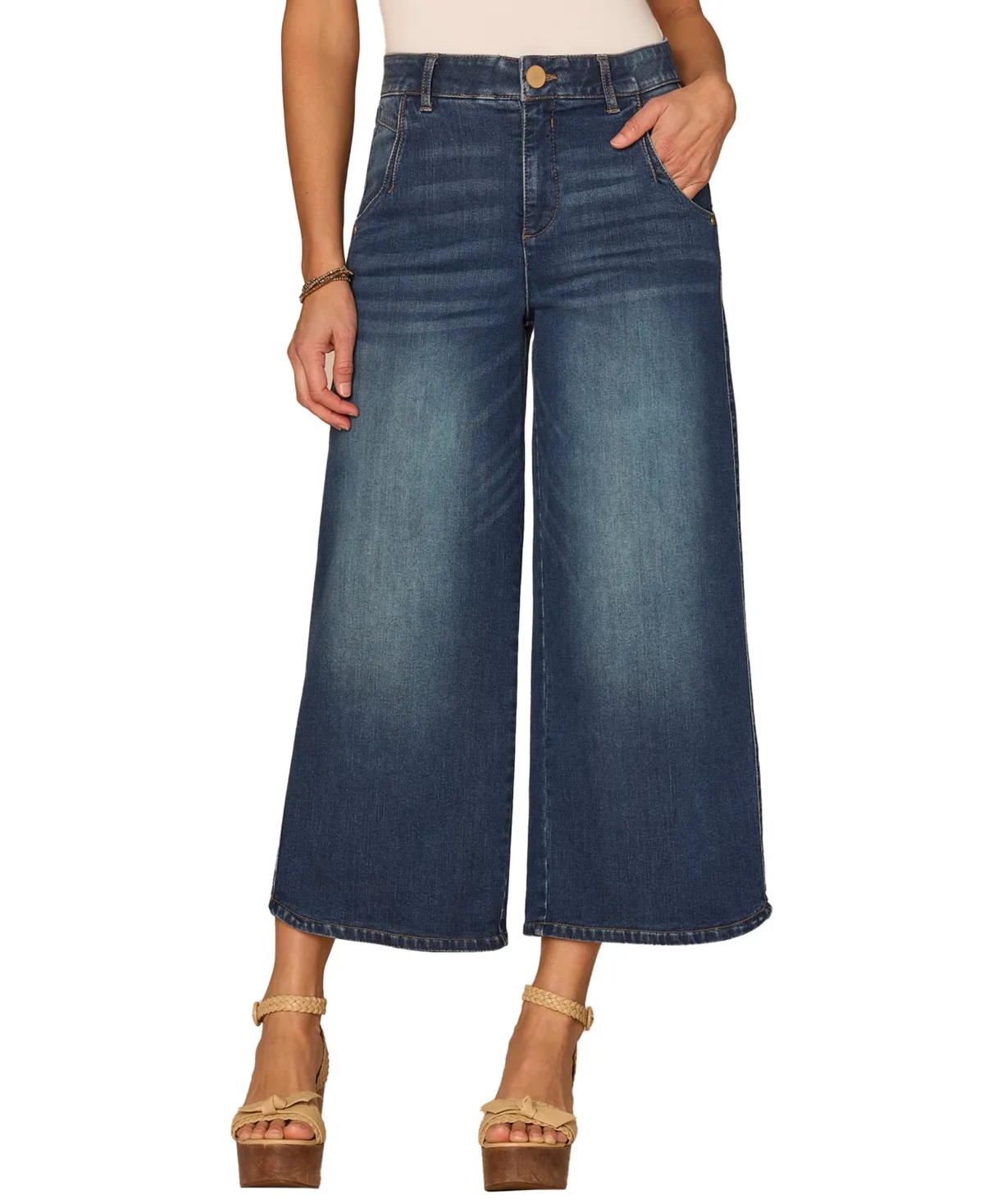 Cropped Wide-Leg Jeans by Democracy