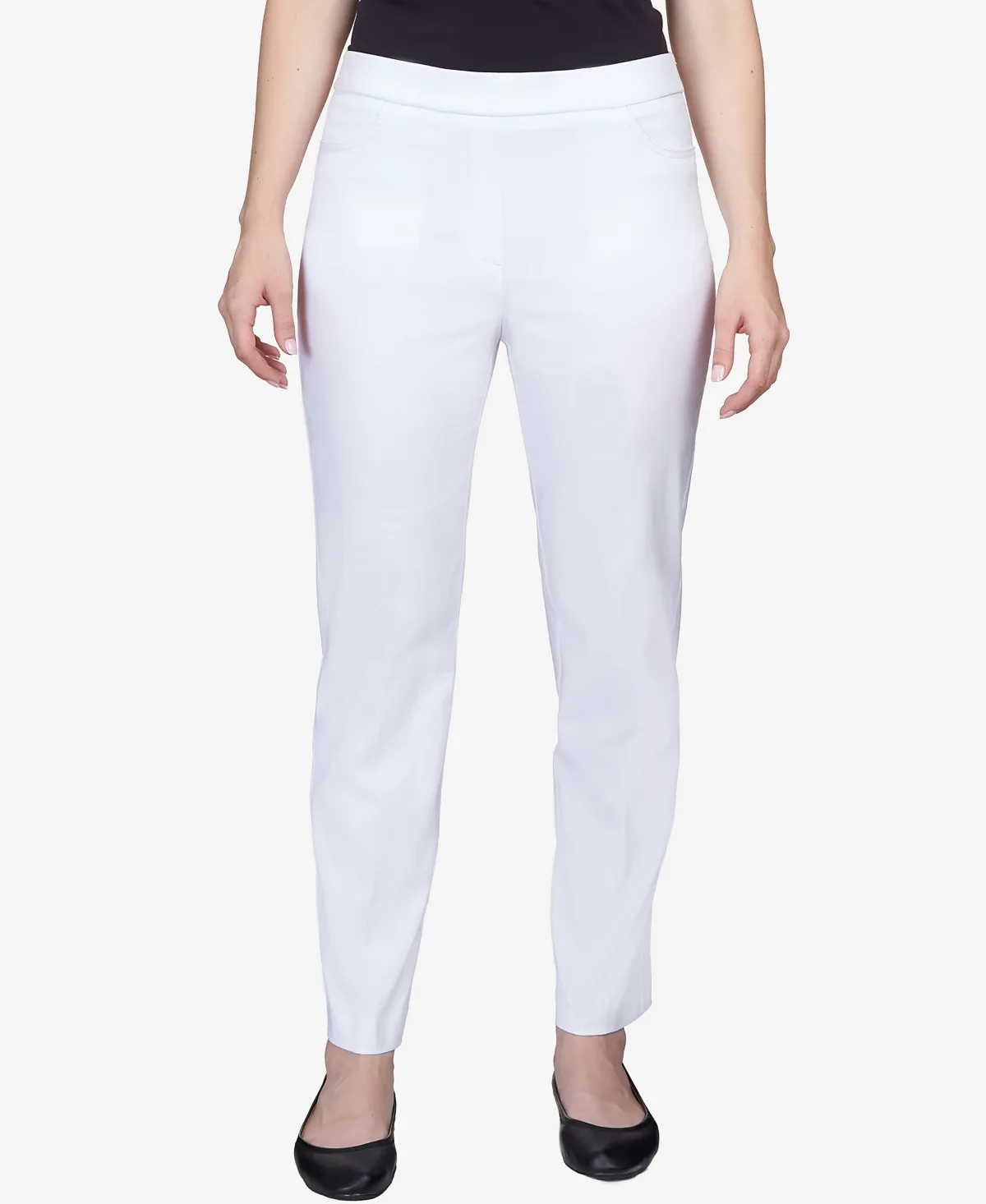 Classics Tummy-Control Pull-On Straight-Leg Pants by Alfred Dunner