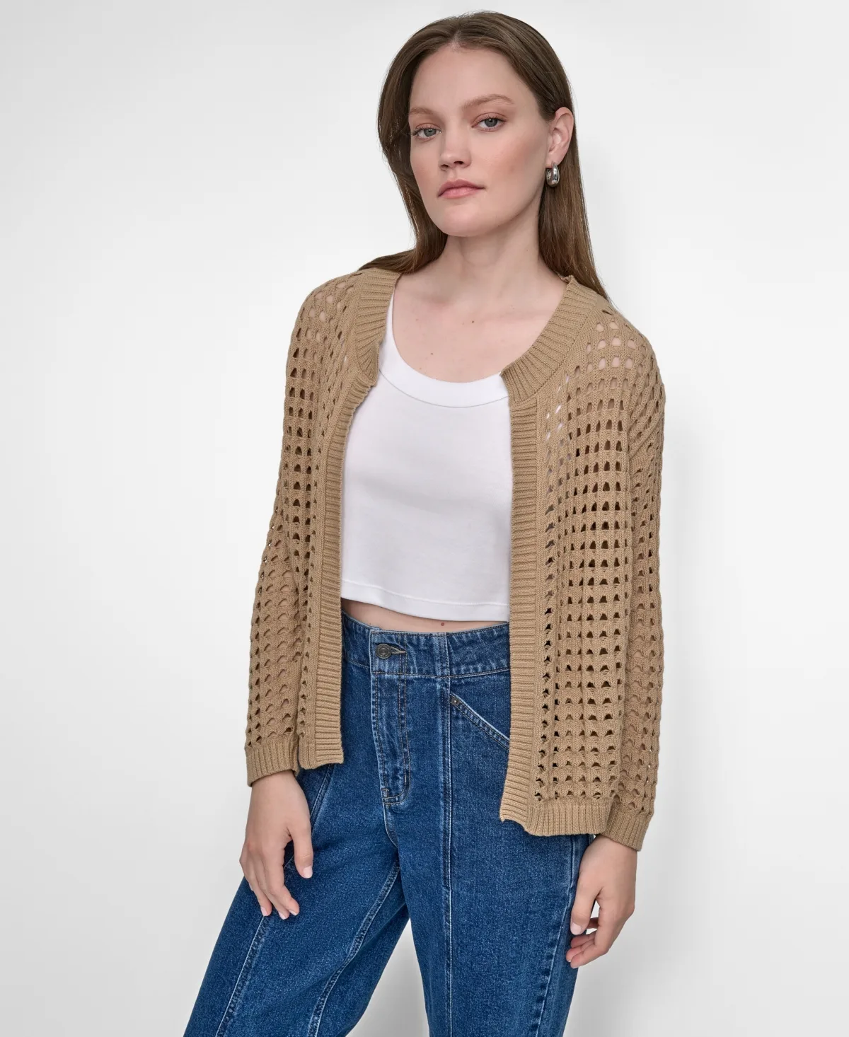 Open-Stitch Cardigan by Dkny Jeans