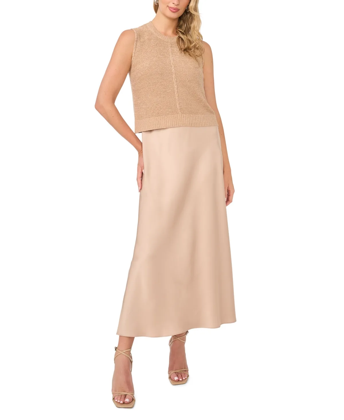 Sleeveless Tank Top and Slip Dress, 2-Piece Set by Vince Camuto