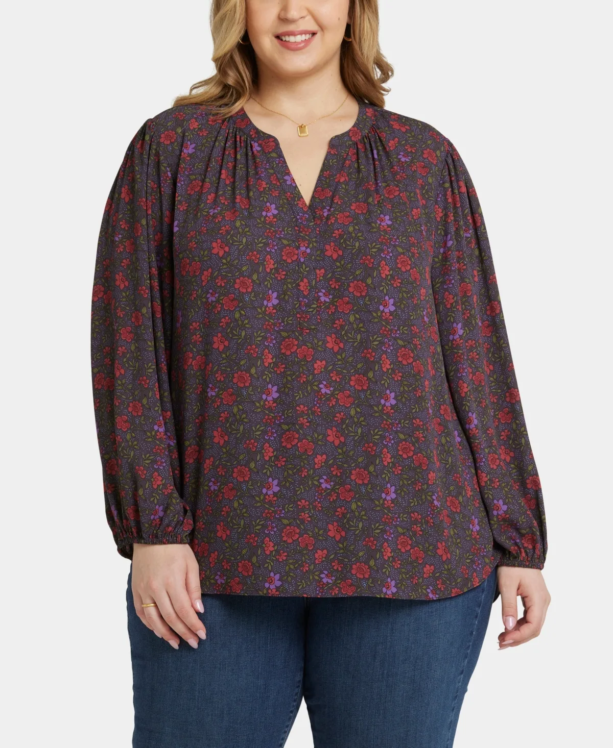Puff Sleeve Popover Top by Nydj
