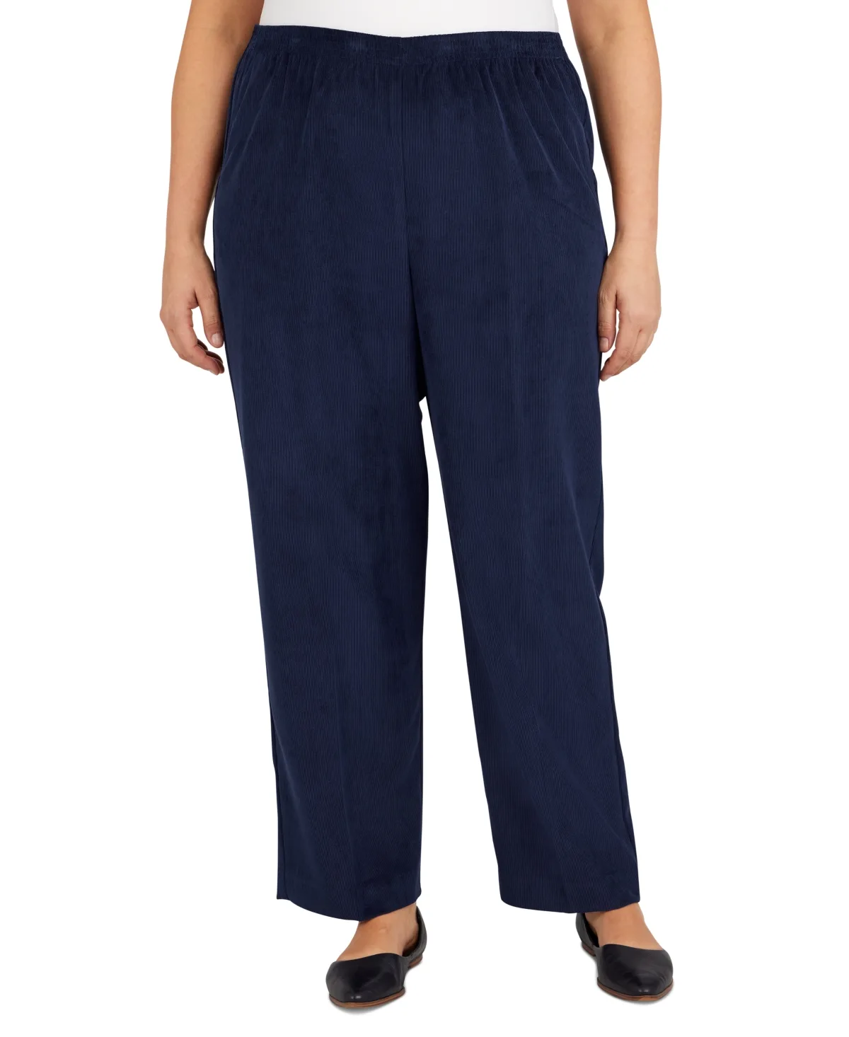 Corduroy Elastic Waist Pants by Alfred Dunner