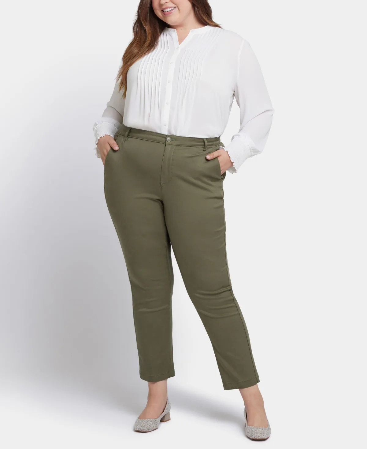 Sadie Slim Mid-Rise Pants by Nydj
