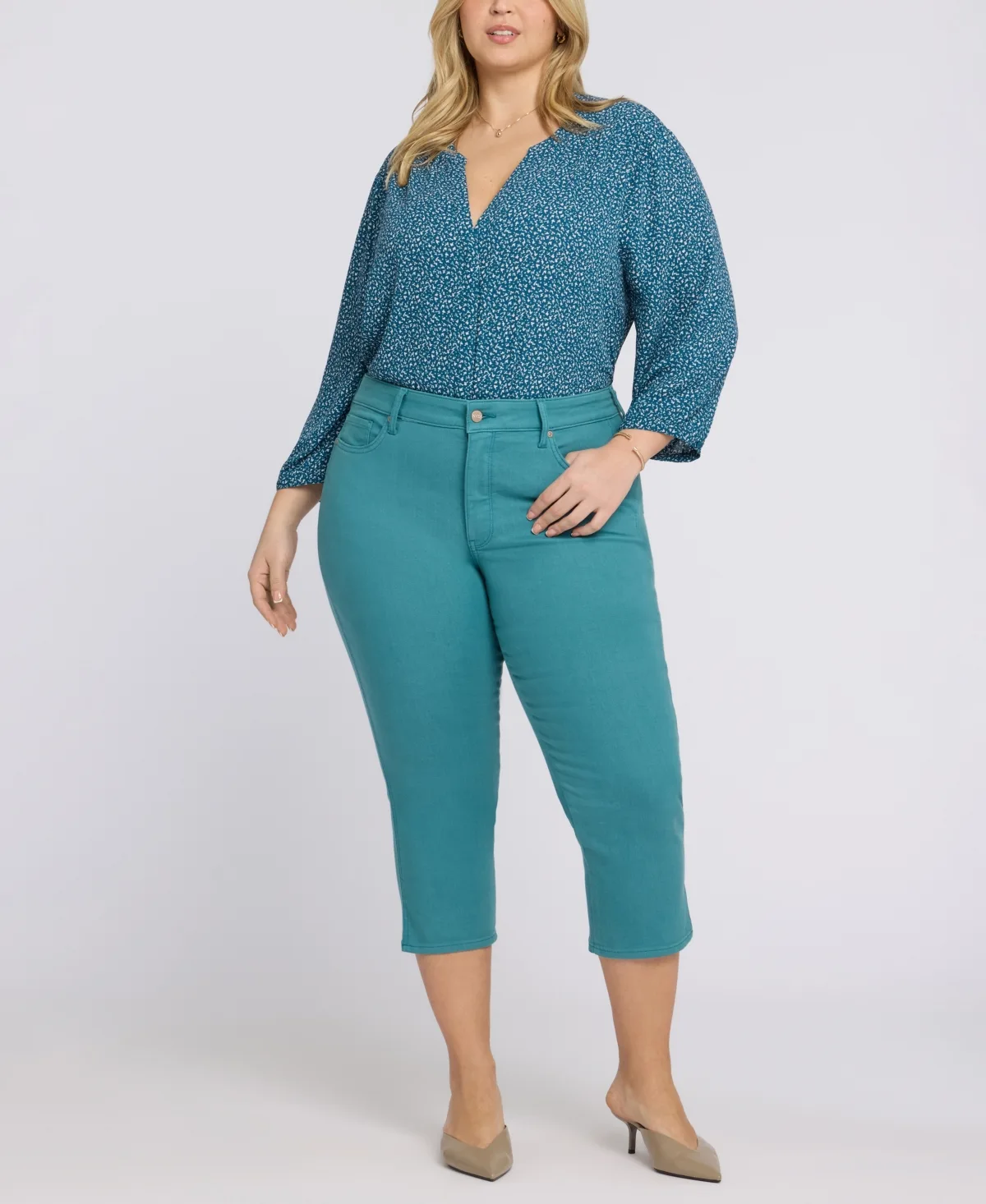 Chloe Capri Jeans with Lift Tuck Technology in Cool Embrace Denim by Nydj