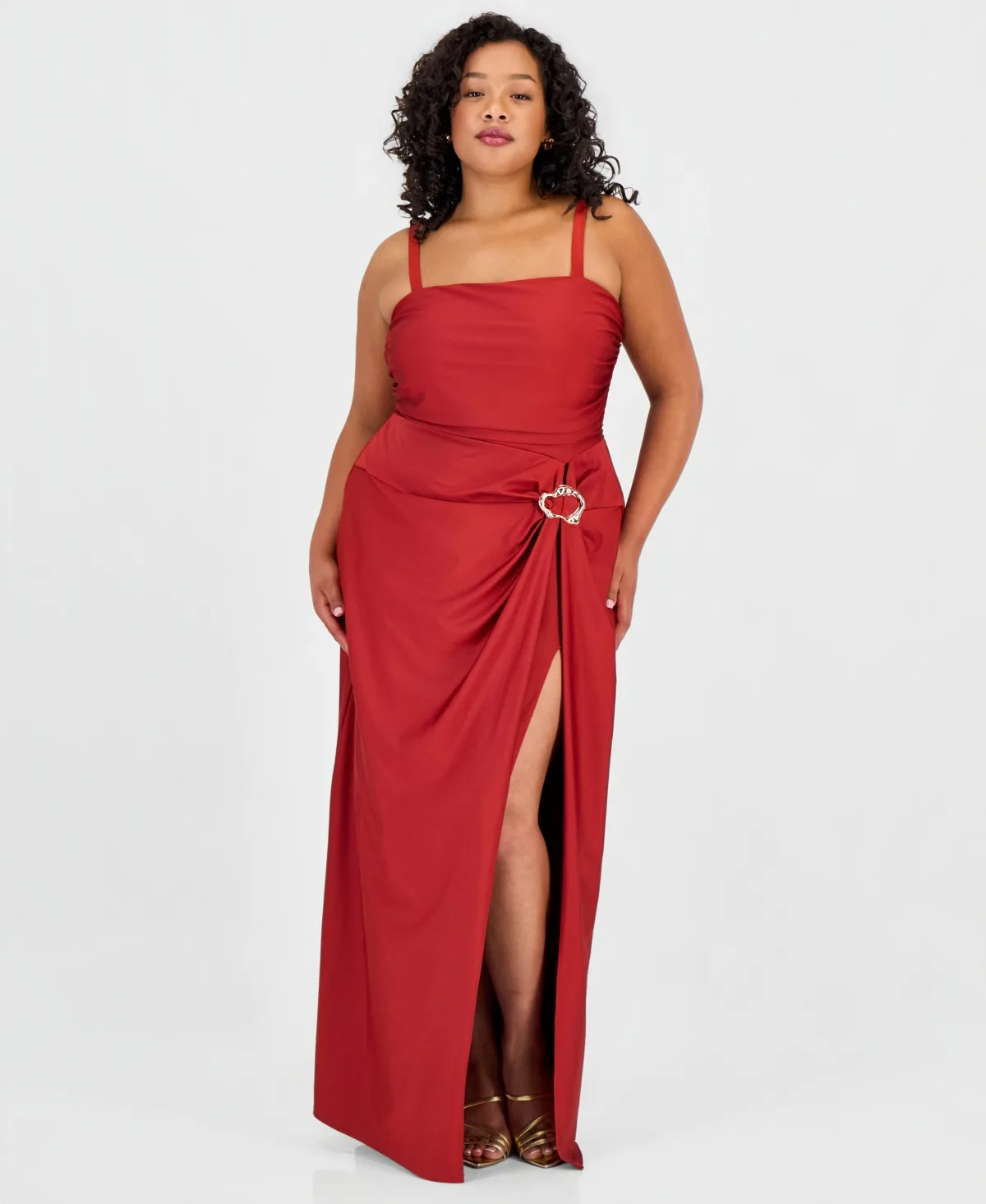 Ruched Sleeveless Gown by Seni & Cade