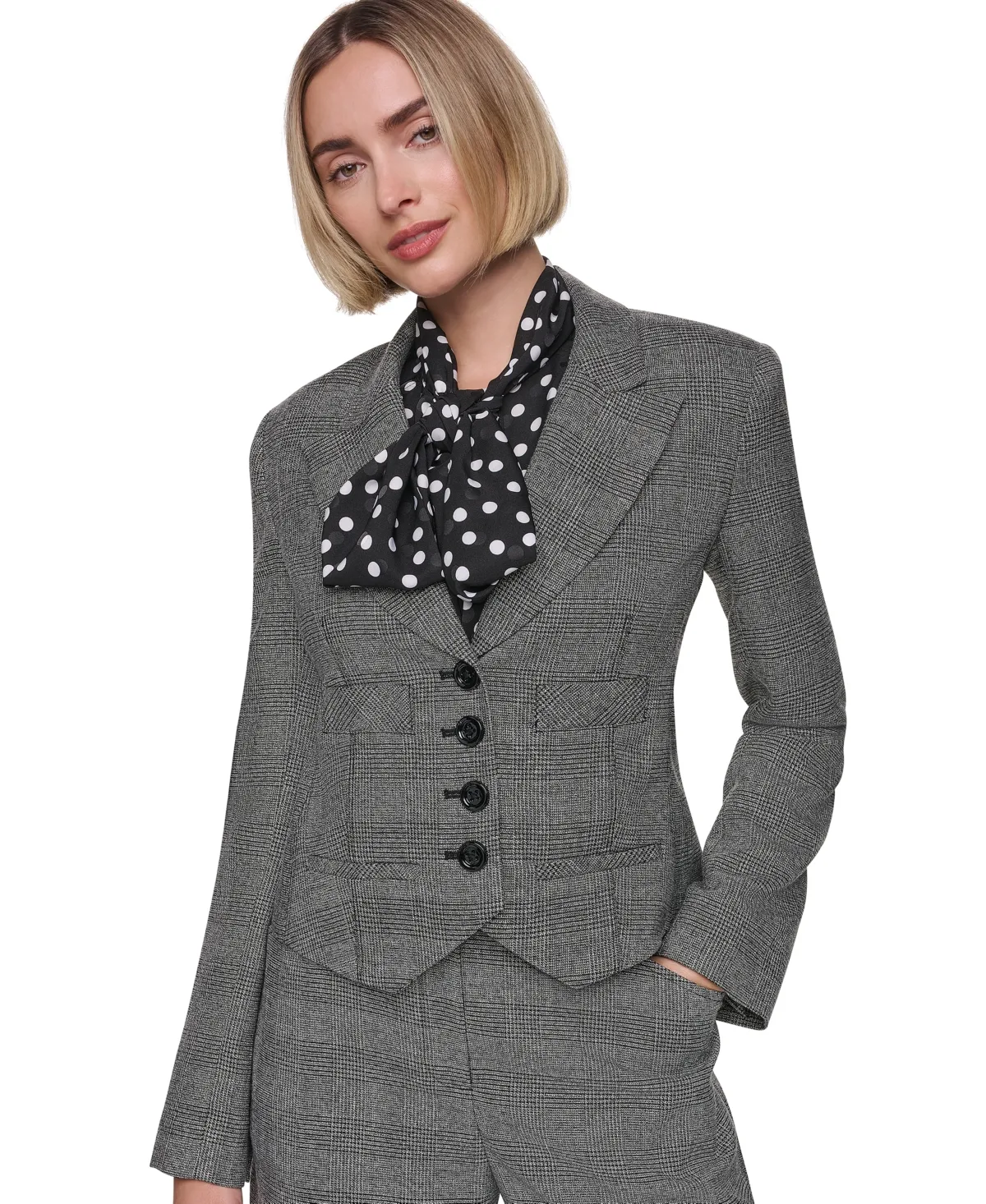 Four-Button-Front Short Waiter Blazer by Sonia Rykiel
