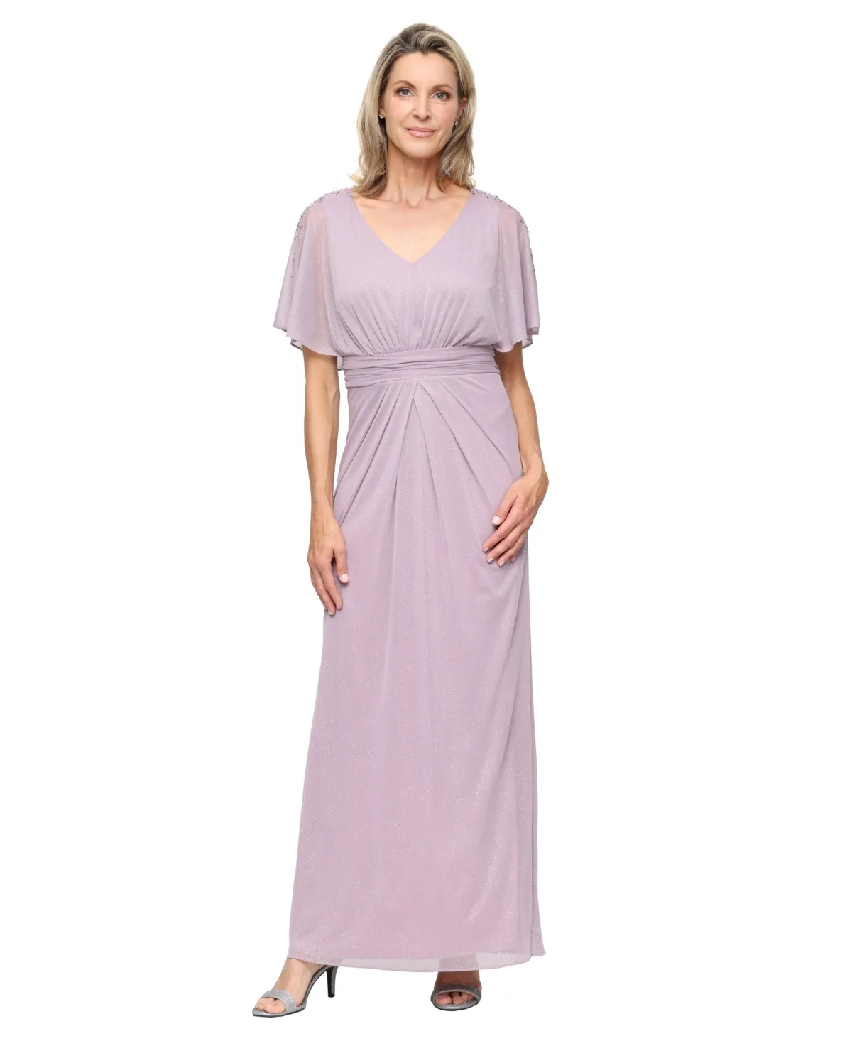 V-Neck Ball Gown by Sl Fashions